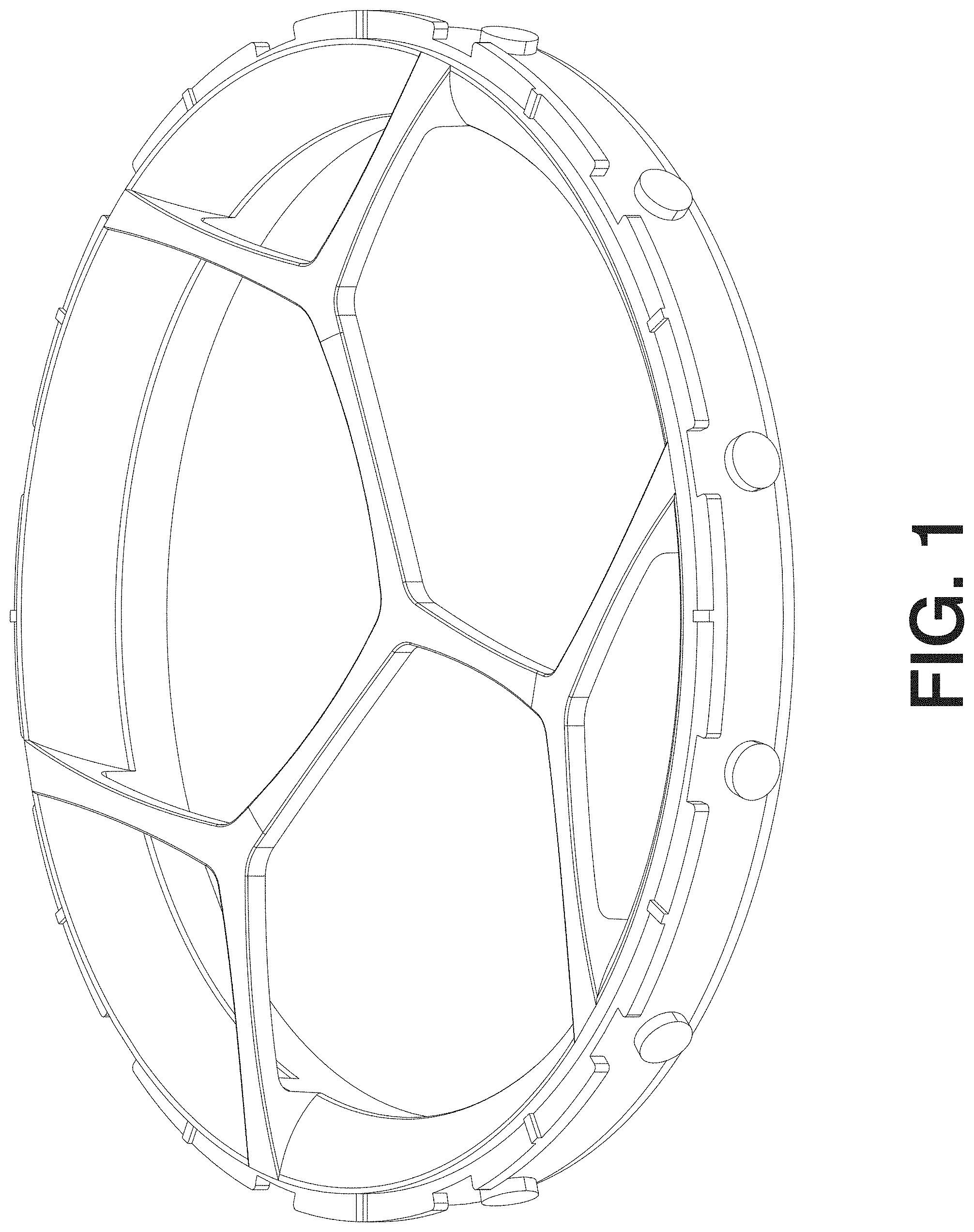 Patent USD1000422 — Loudspeaker grille — Figure 1