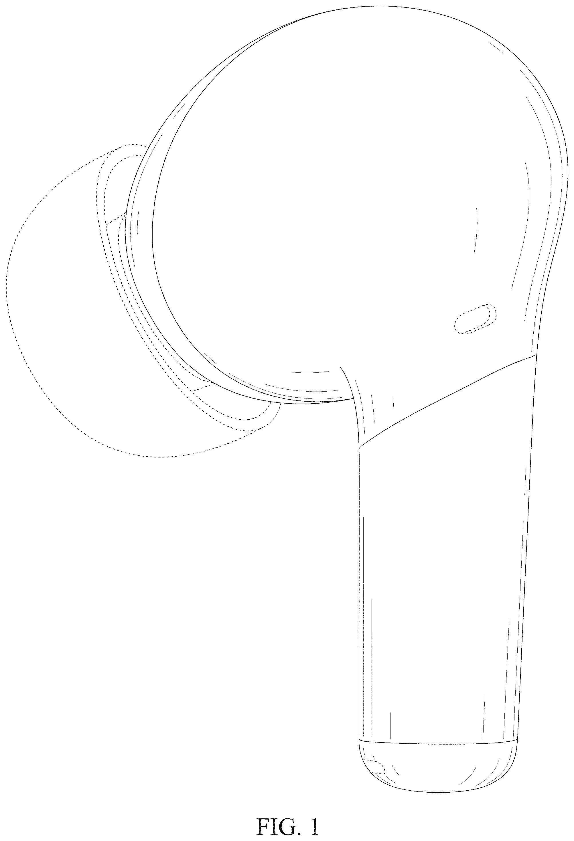 Patent USD1000424 — Wireless earphone — Figure 1