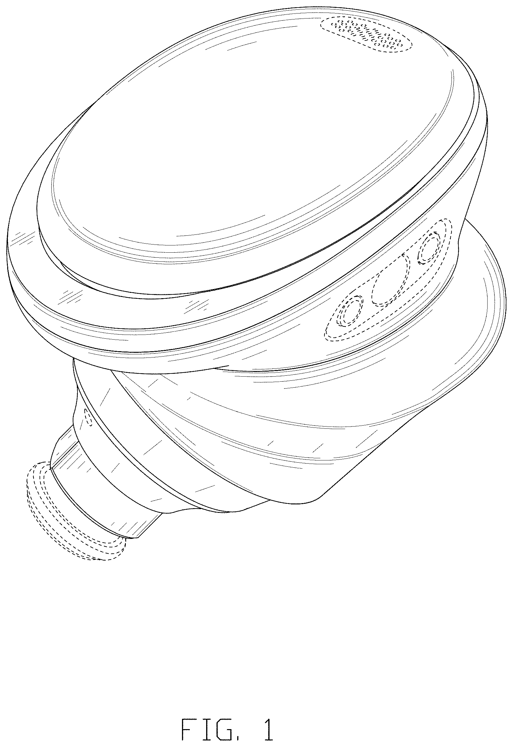 Patent USD1000425 — Earphone — Figure 1