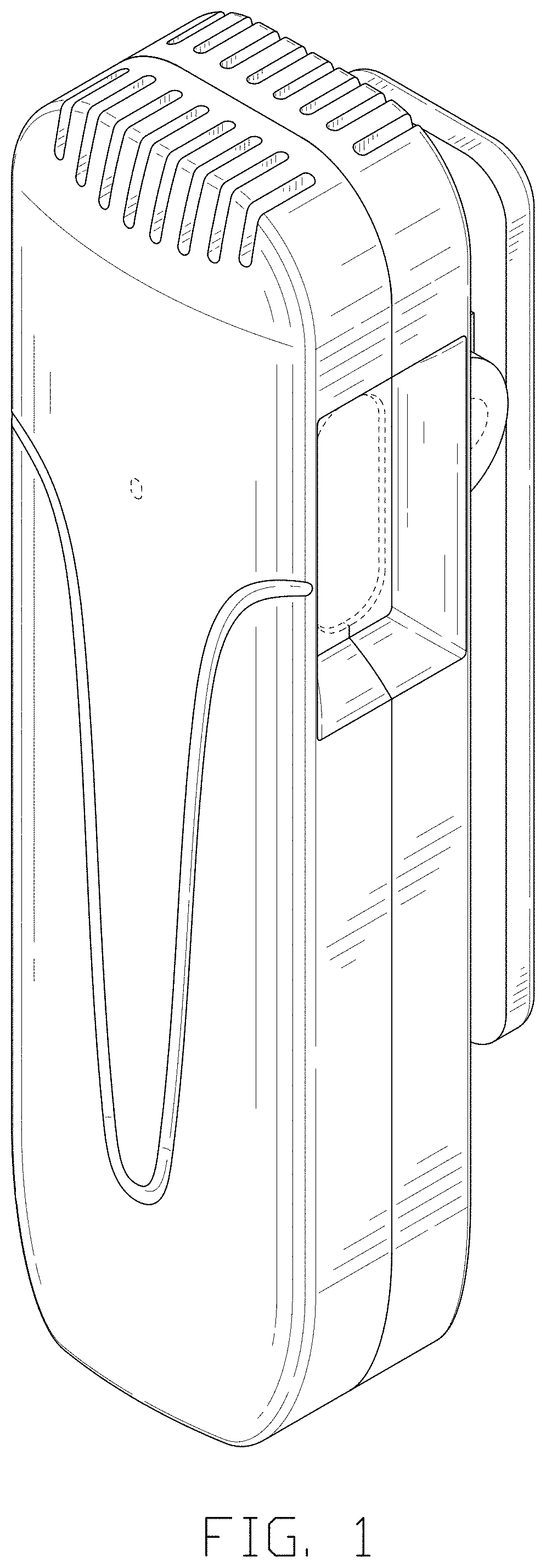 Patent USD1000427 — Combined wireless microphone transmitter and receiver — Figure 1