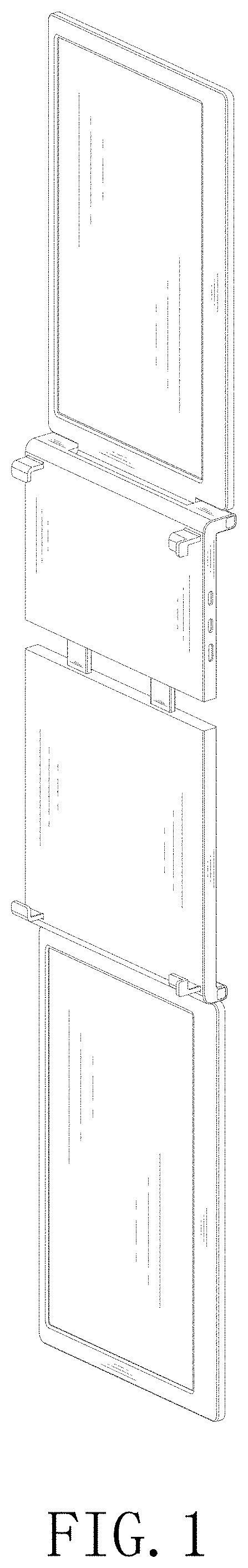 Patent USD1000431 — Portable dual-screen monitor — Figure 1