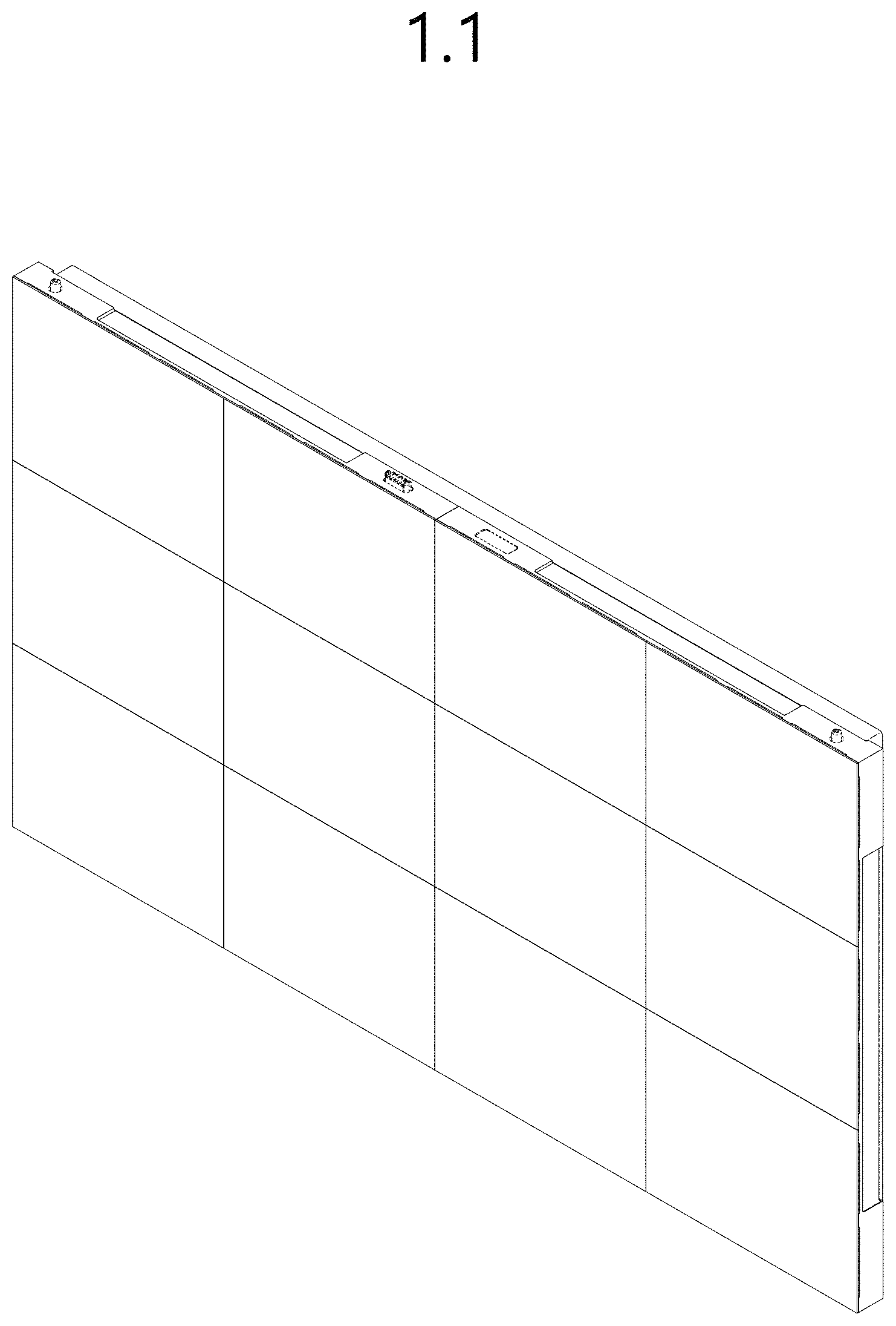 Patent USD1000435 — Electronic display unit — Figure 1