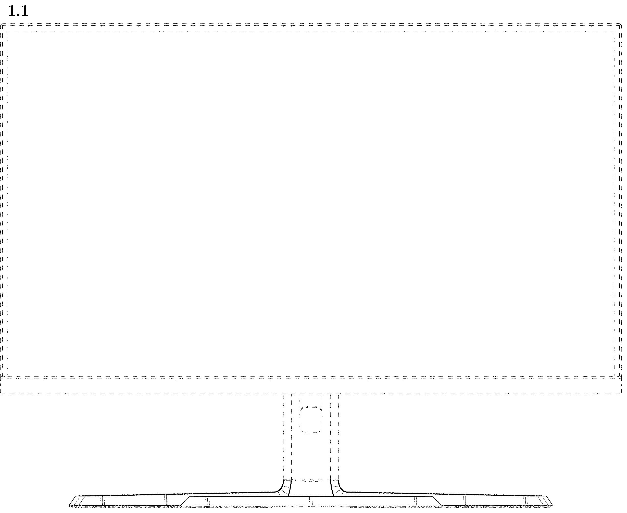 Patent USD1000436 — Monitor — Figure 1