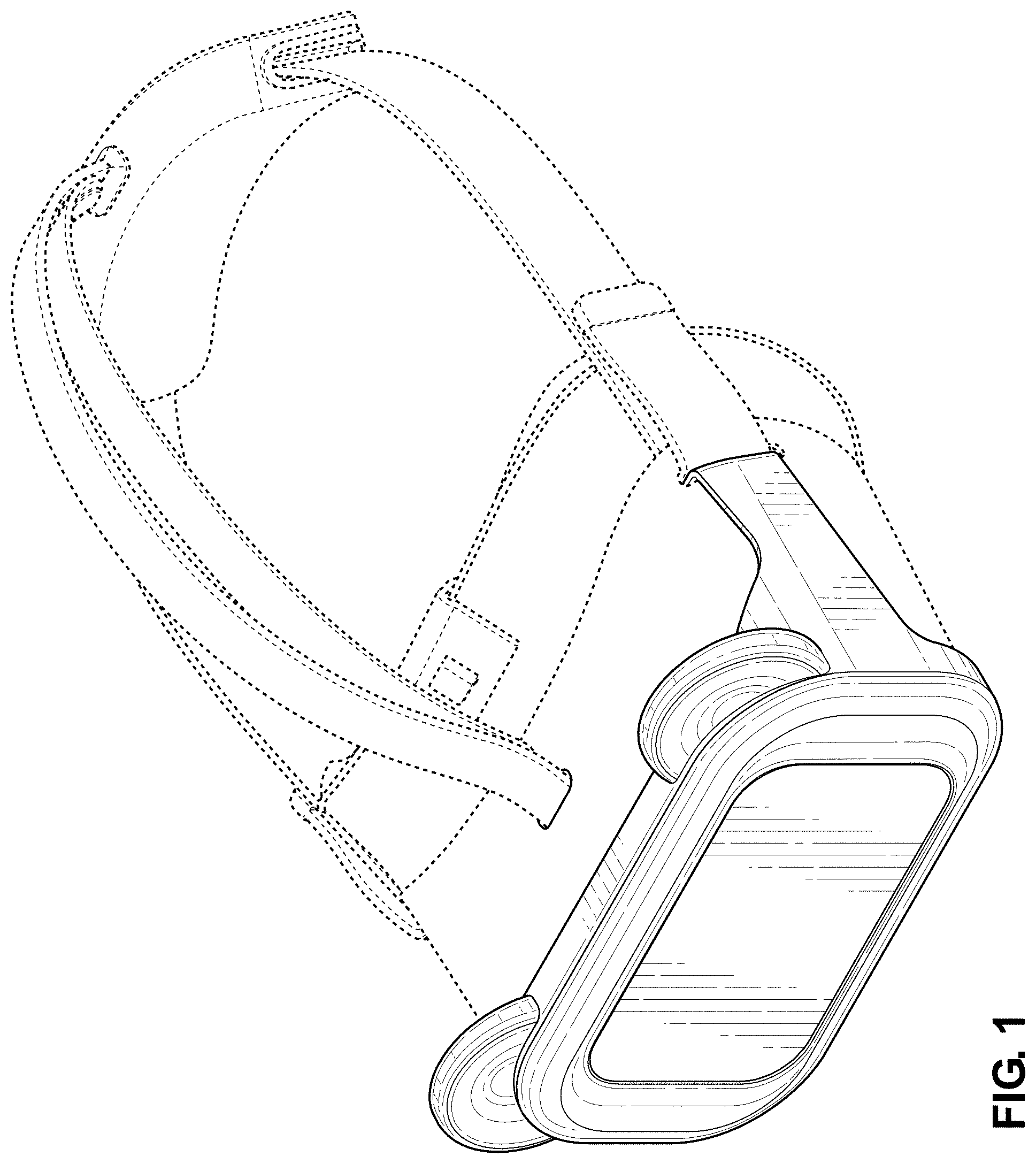 Patent USD1000439 — Virtual reality (VR) headset add-on — Figure 1