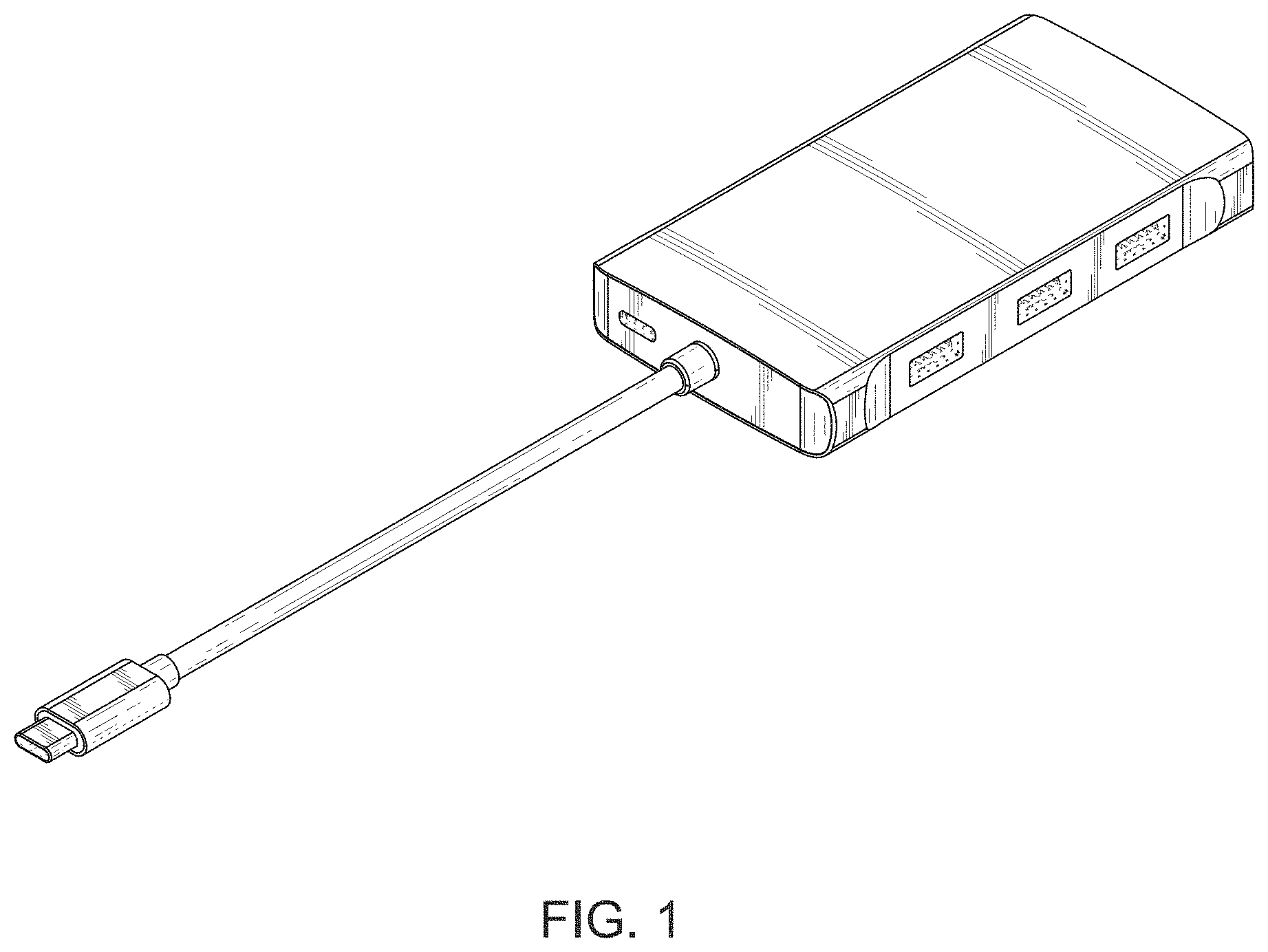 Patent USD1000445 — USB C adapter — Figure 1