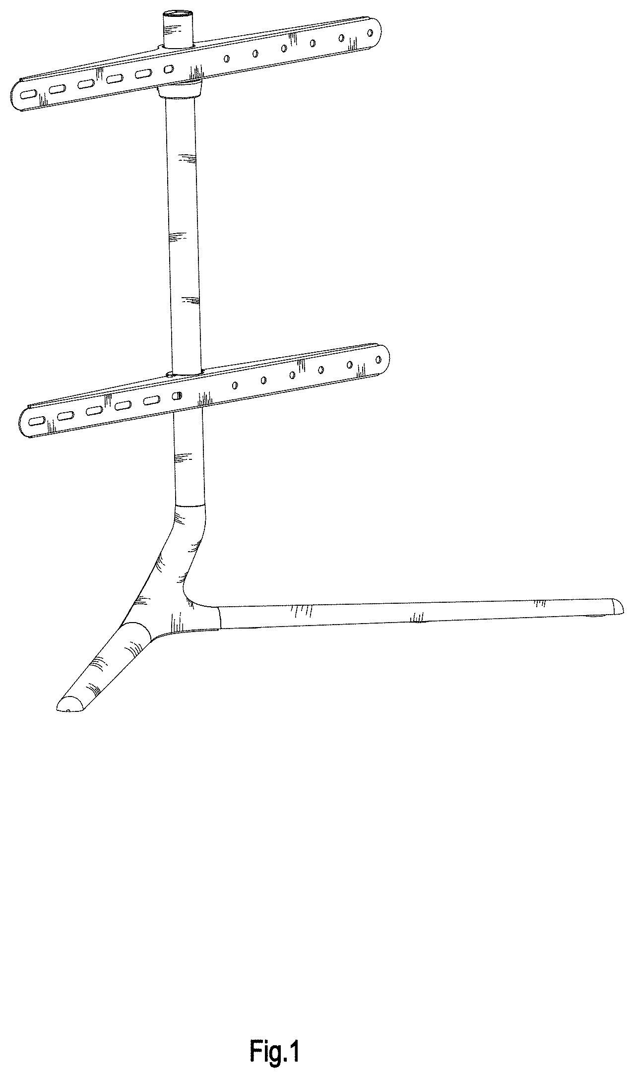 Patent USD1000449 Figure 1 – Monitor stand