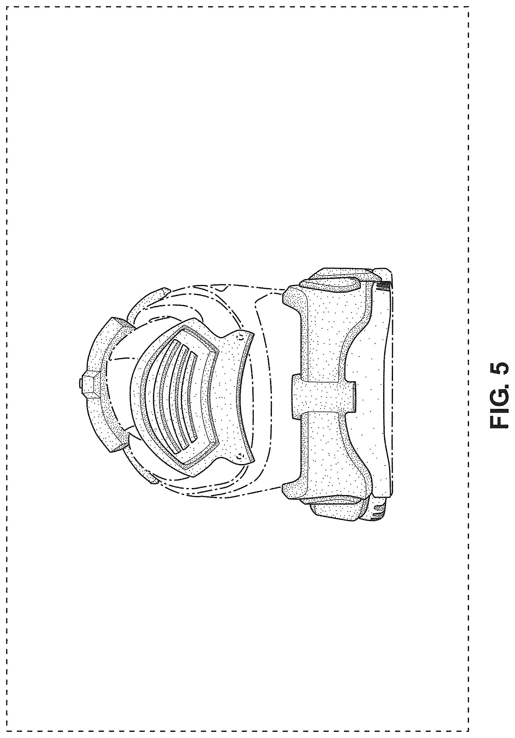 Patent USD1000478 Figure 5 – Display screen with virtual three-dimensional shoe or display system with virtual three-dimensional shoe