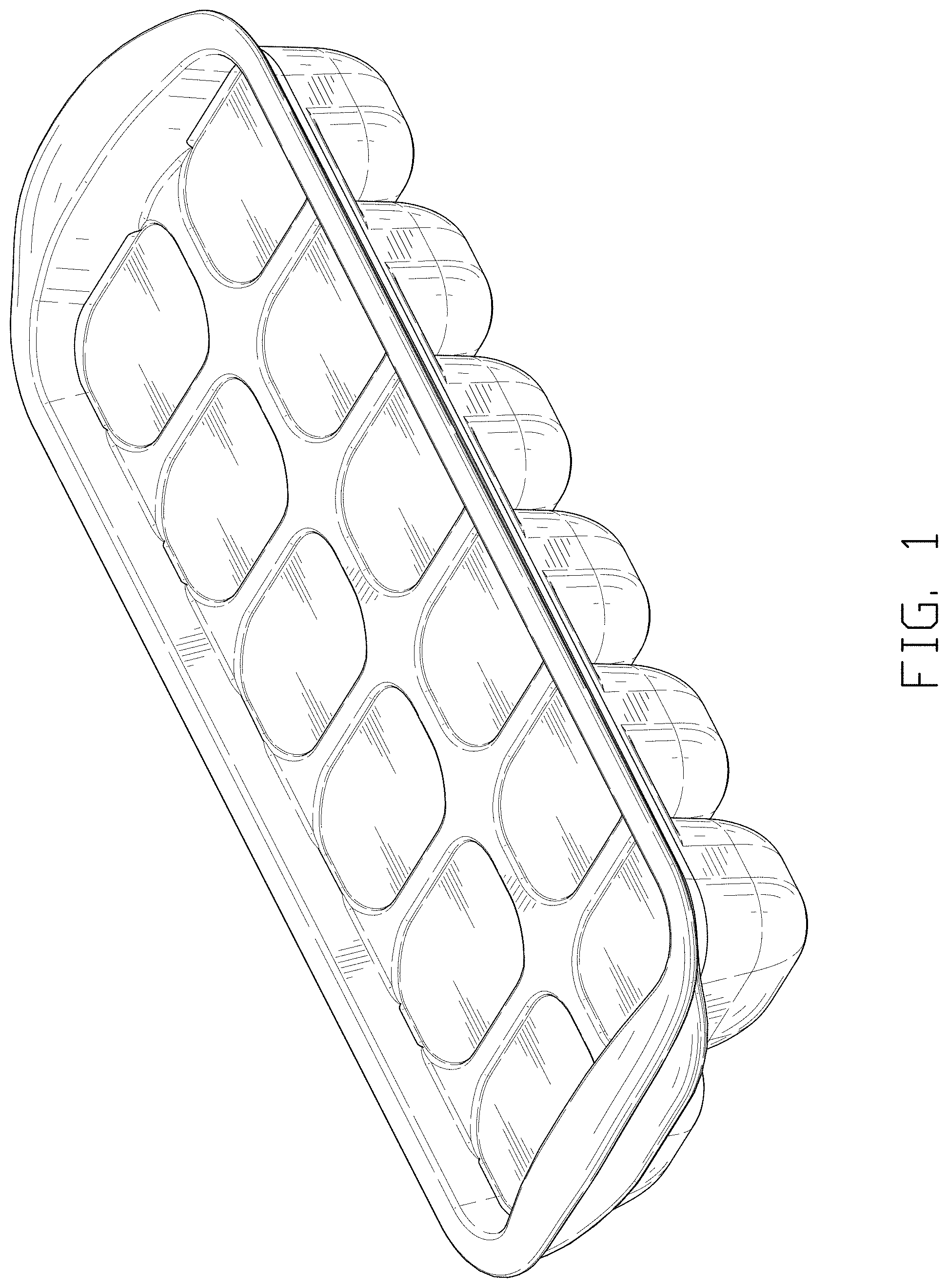 Patent USD1000490 — Ice cube tray — Figure 1
