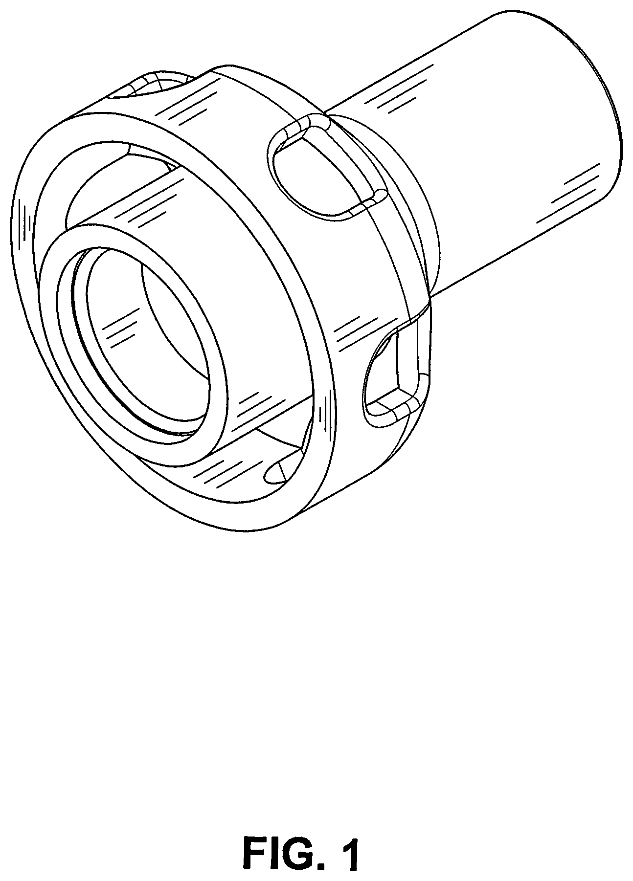 Patent USD1000493 — Nozzle for welding torch — Figure 1