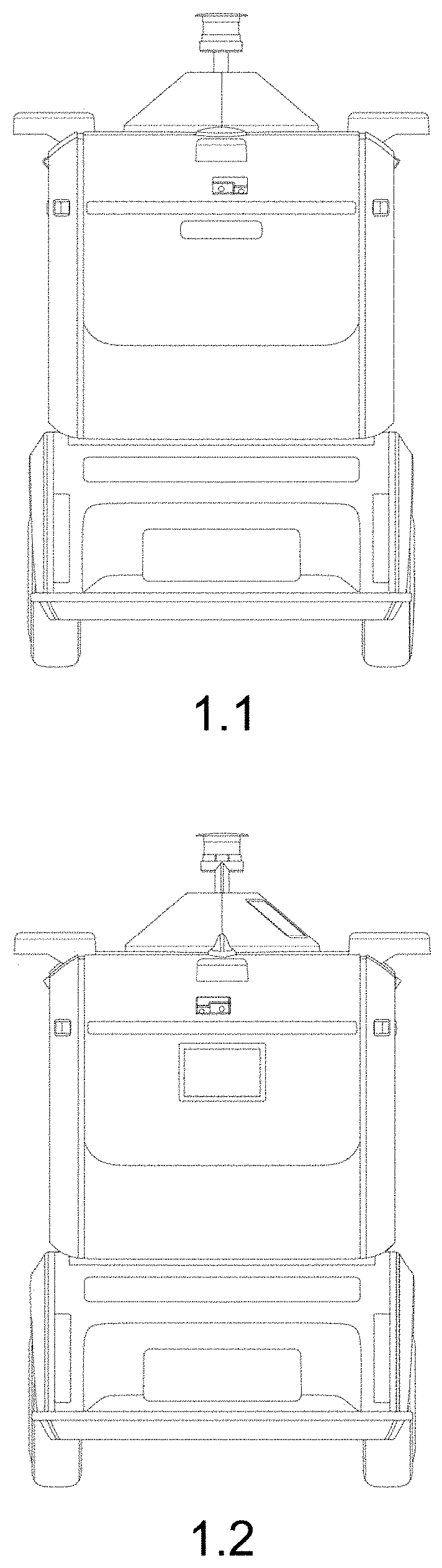 Patent USD1000495 Figure 1 – Distribution robot