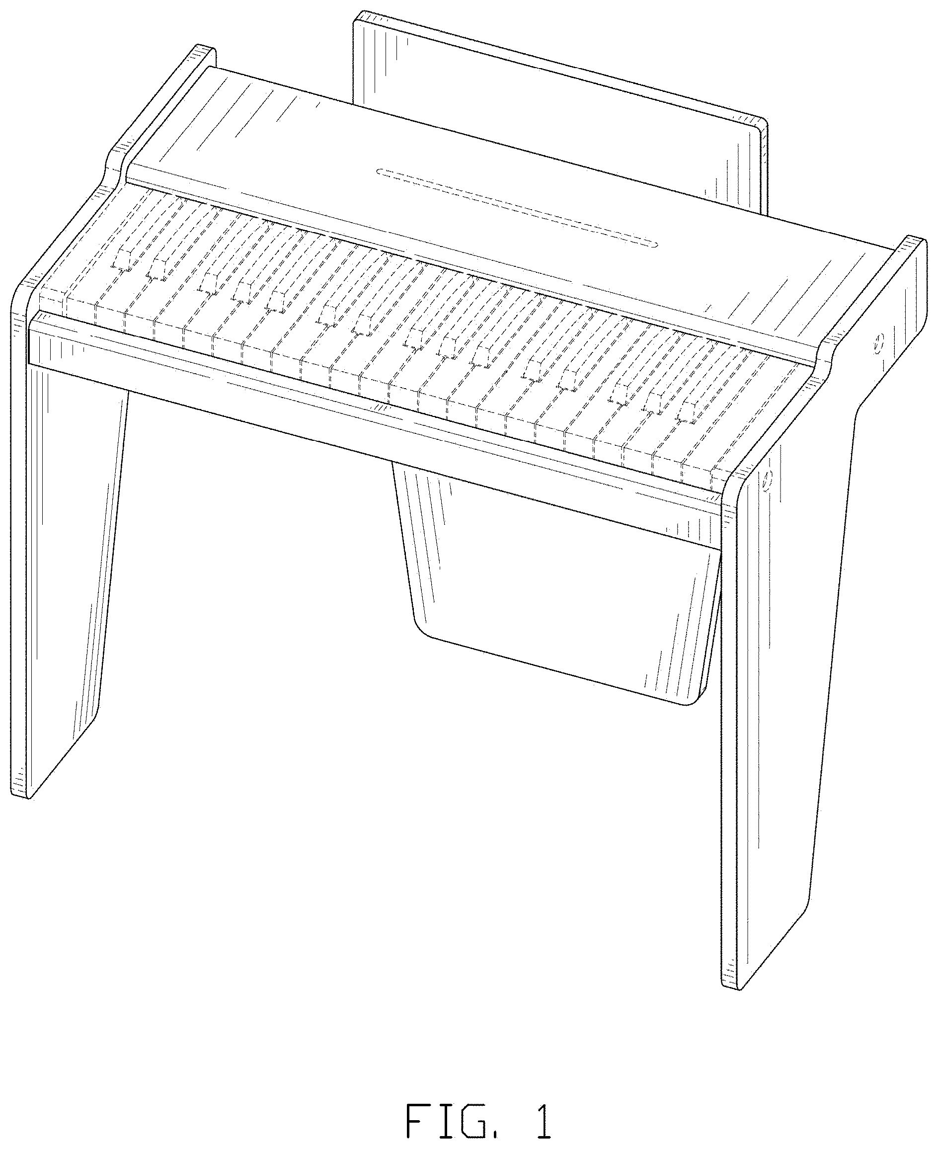 Patent USD1000511 Figure 1 – Piano