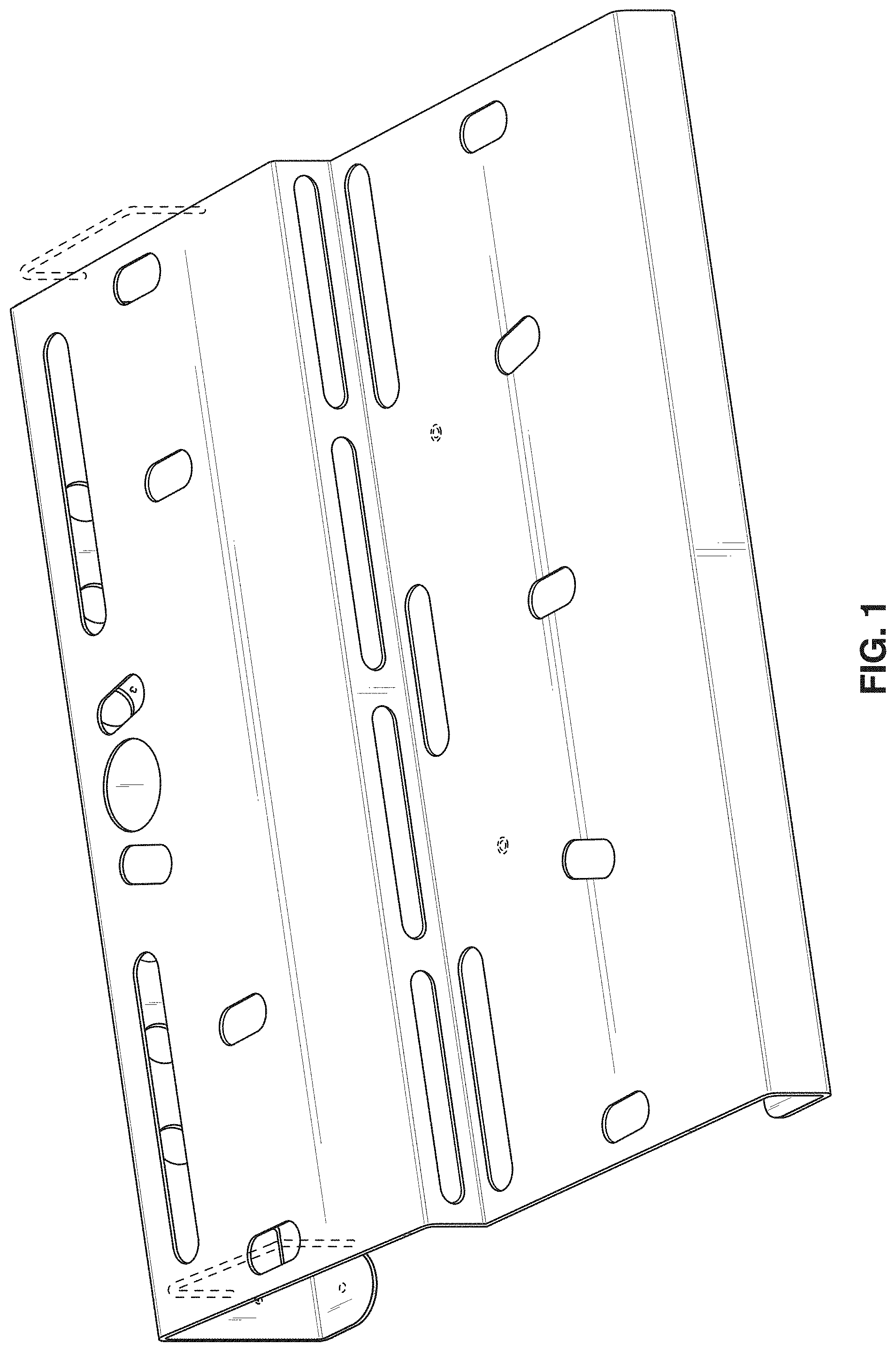 Patent USD1000513 — Effects and controller pedal board — Figure 1