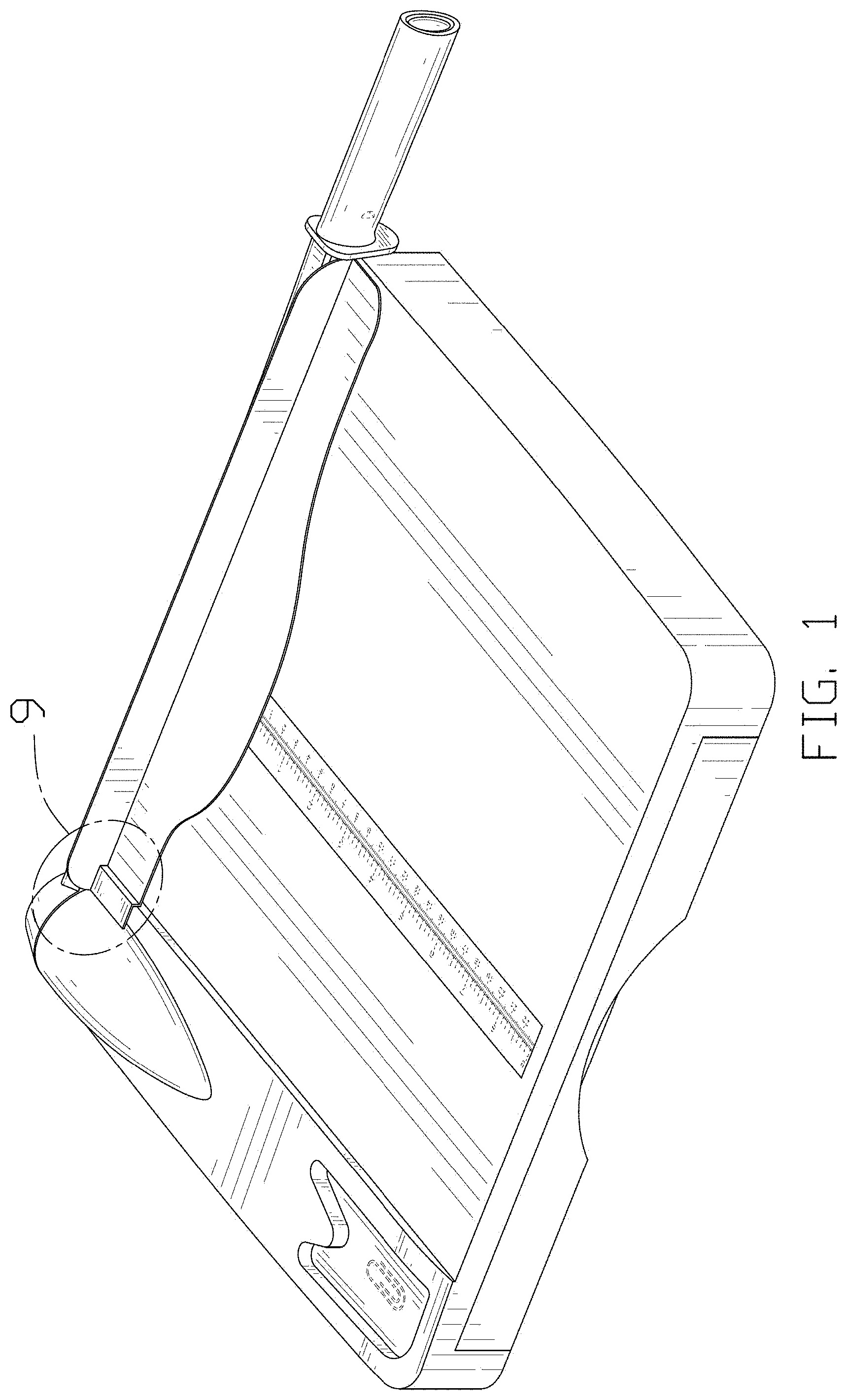 Patent USD1000514 Figure 1 – Paper cutter