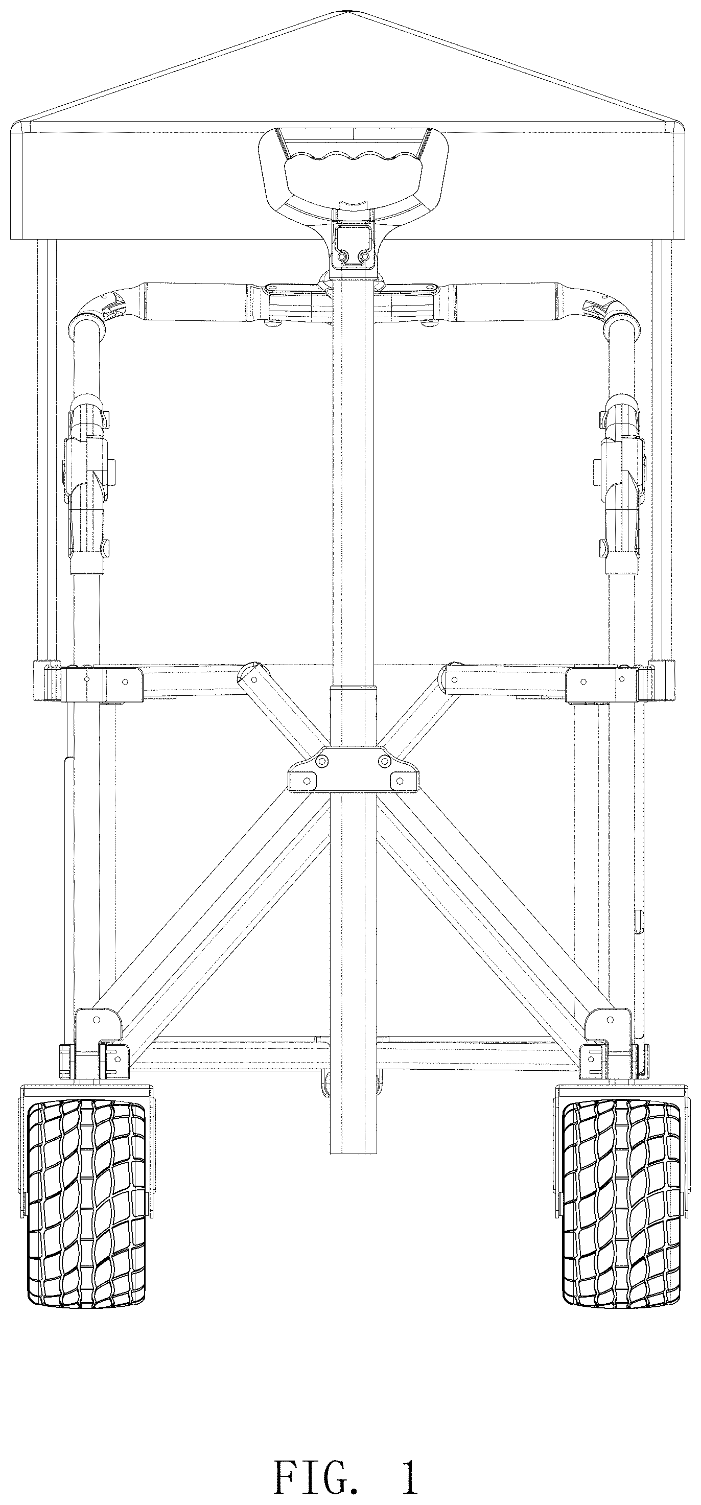 Patent USD1000536 Figure 1 – Camp cart
