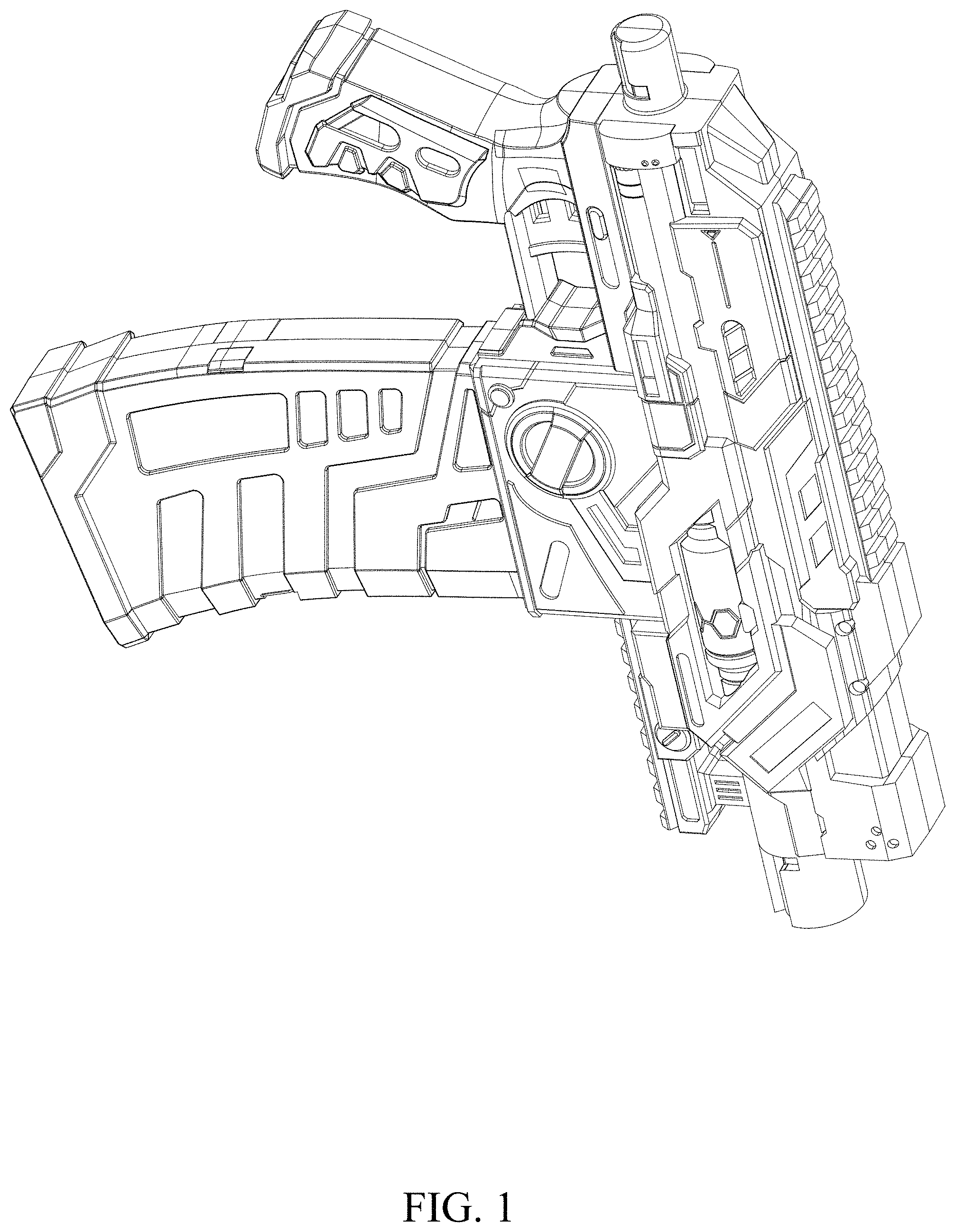 Patent USD1000544 — Game gun — Figure 1