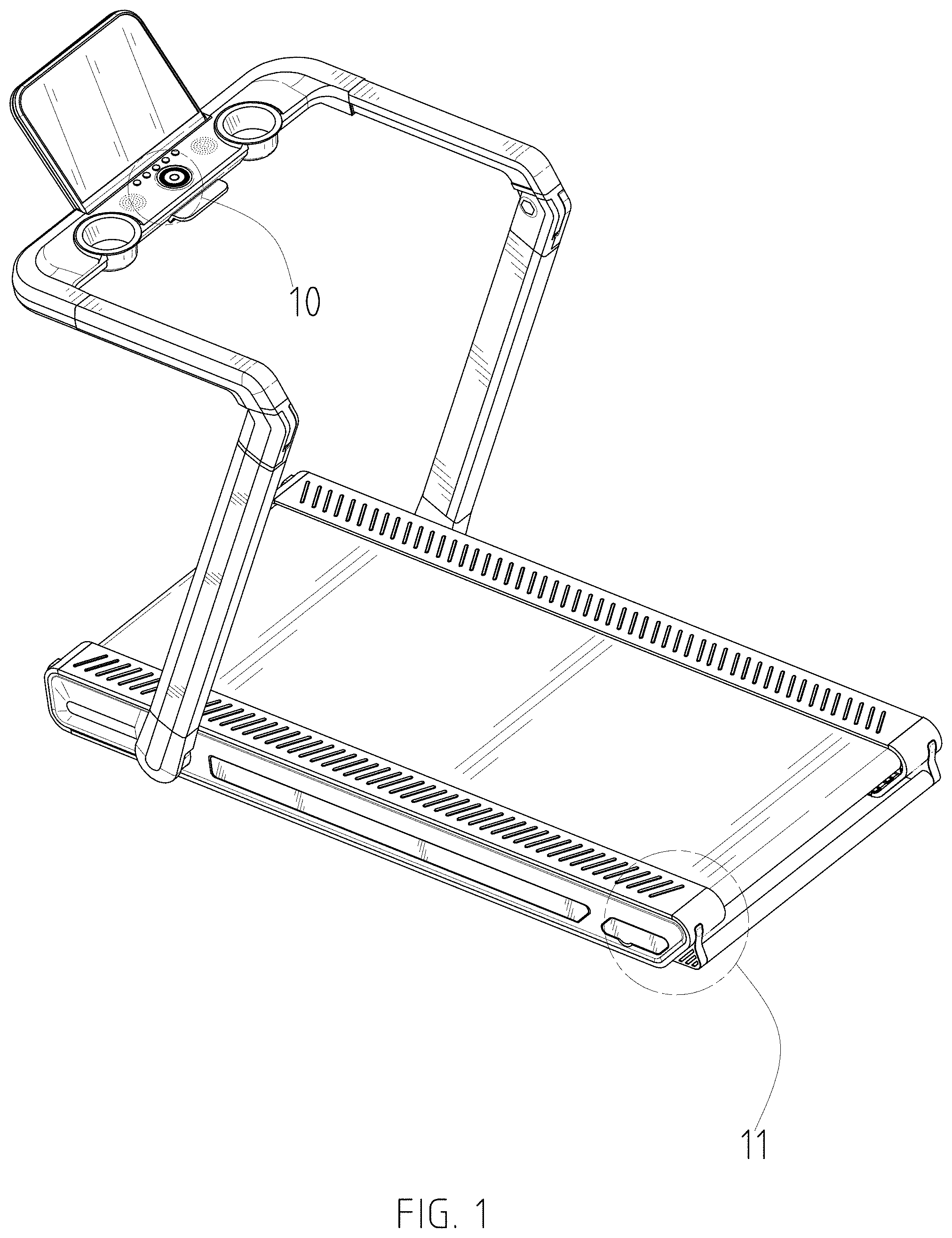 Patent USD1000548 — Treadmill — Figure 1