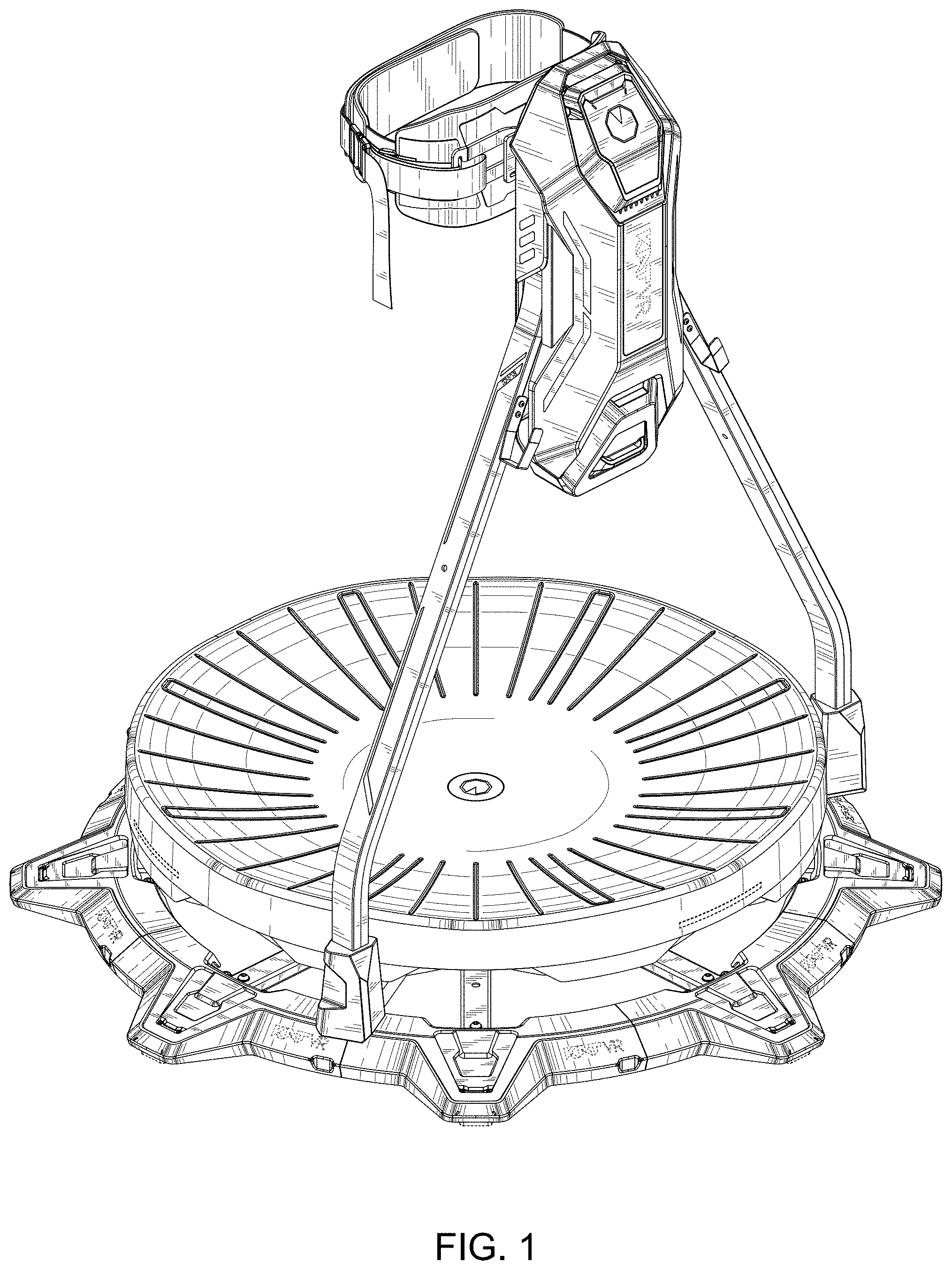 Patent USD1000549 — Omni-directional treadmill — Figure 1