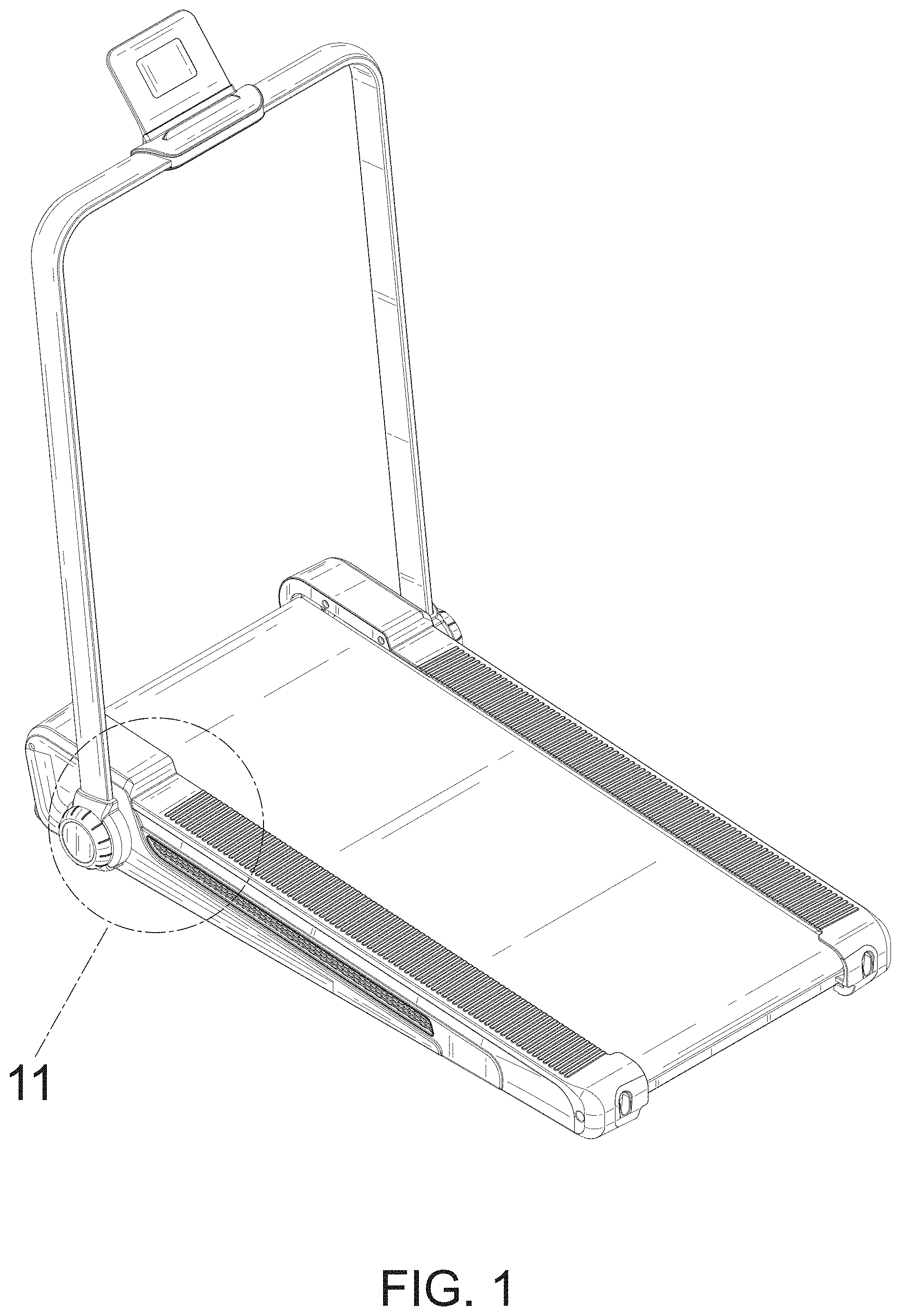 Patent USD1000550 — Treadmill — Figure 1