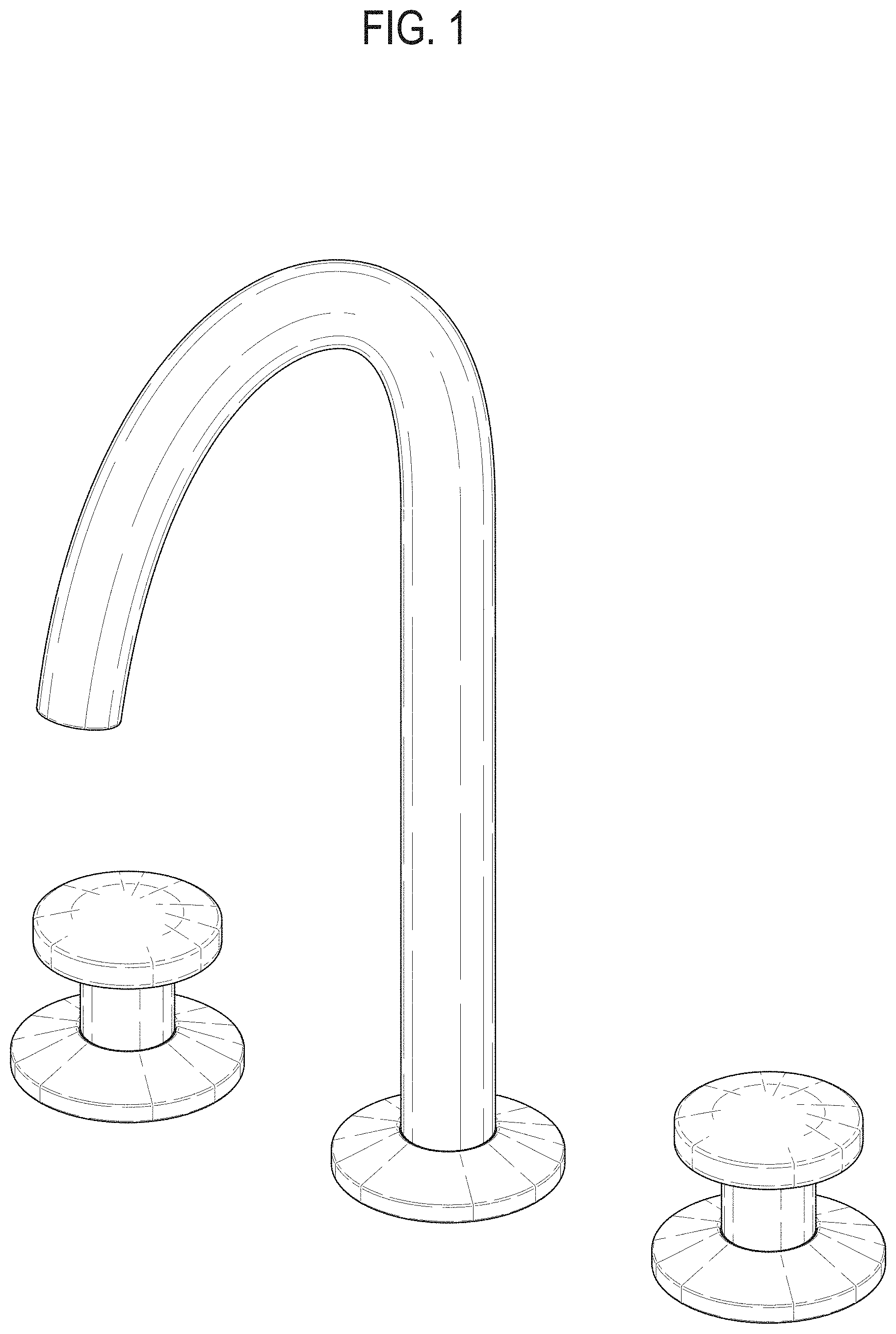 Patent USD1000588 Figure 1 – Faucet
