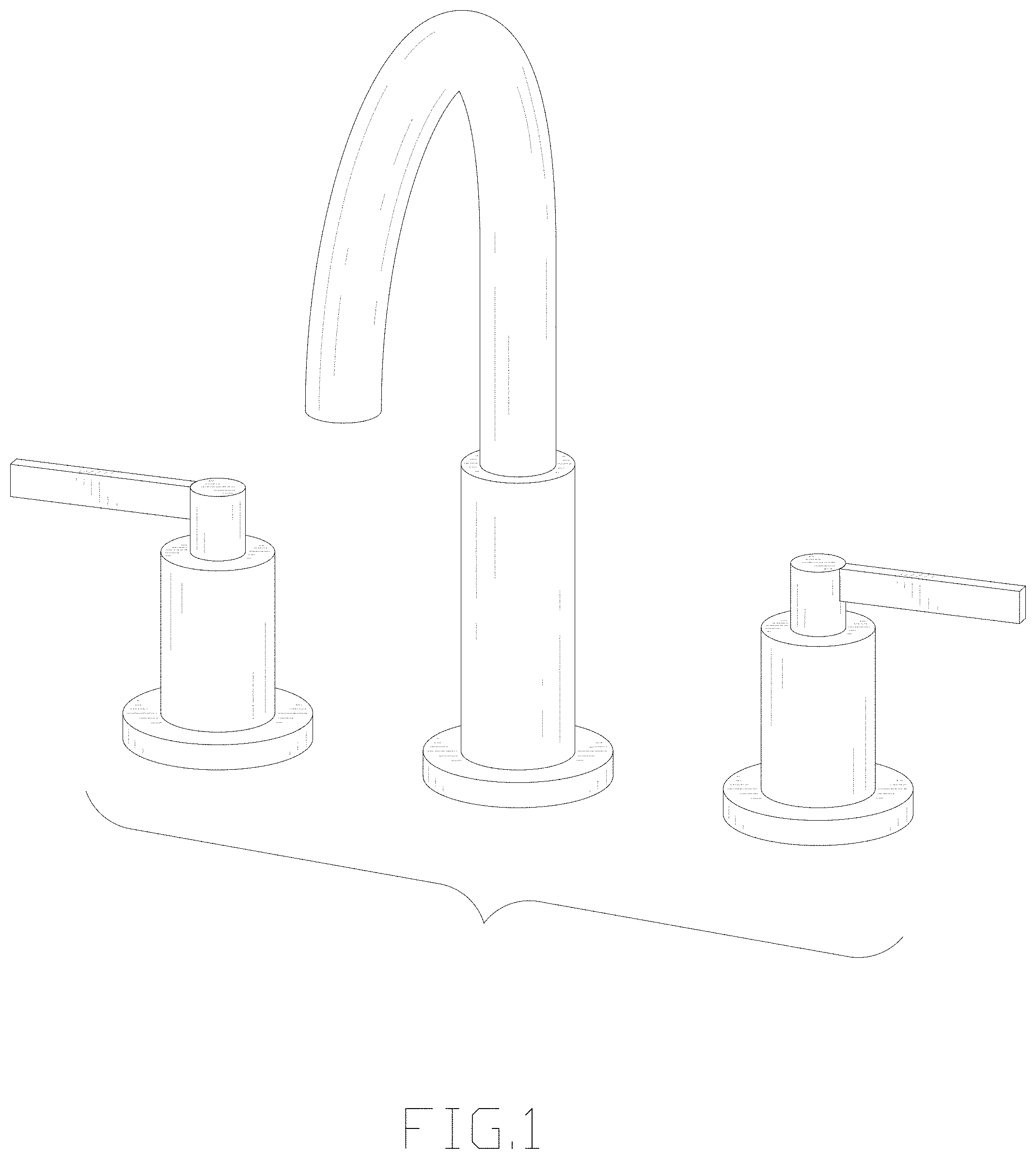 Patent USD1000589 Figure 1 – Faucet
