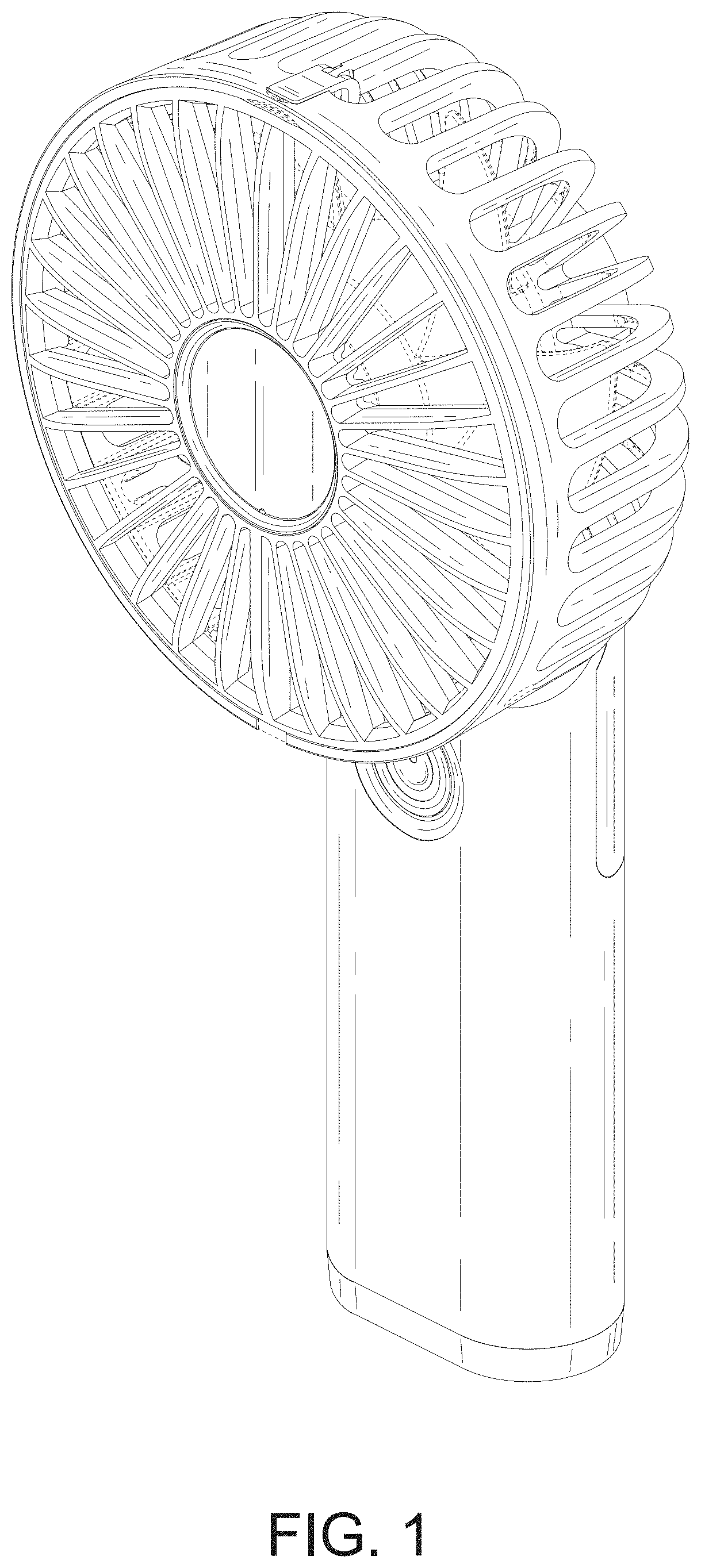 Patent USD1000602 — Handheld fan — Figure 1