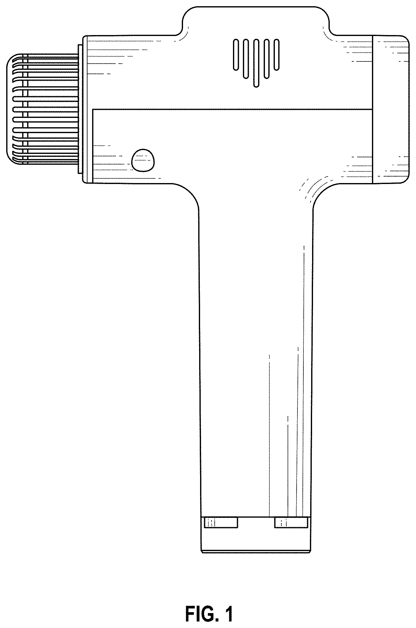 Patent USD1000626 — Percussive massage gun — Figure 1