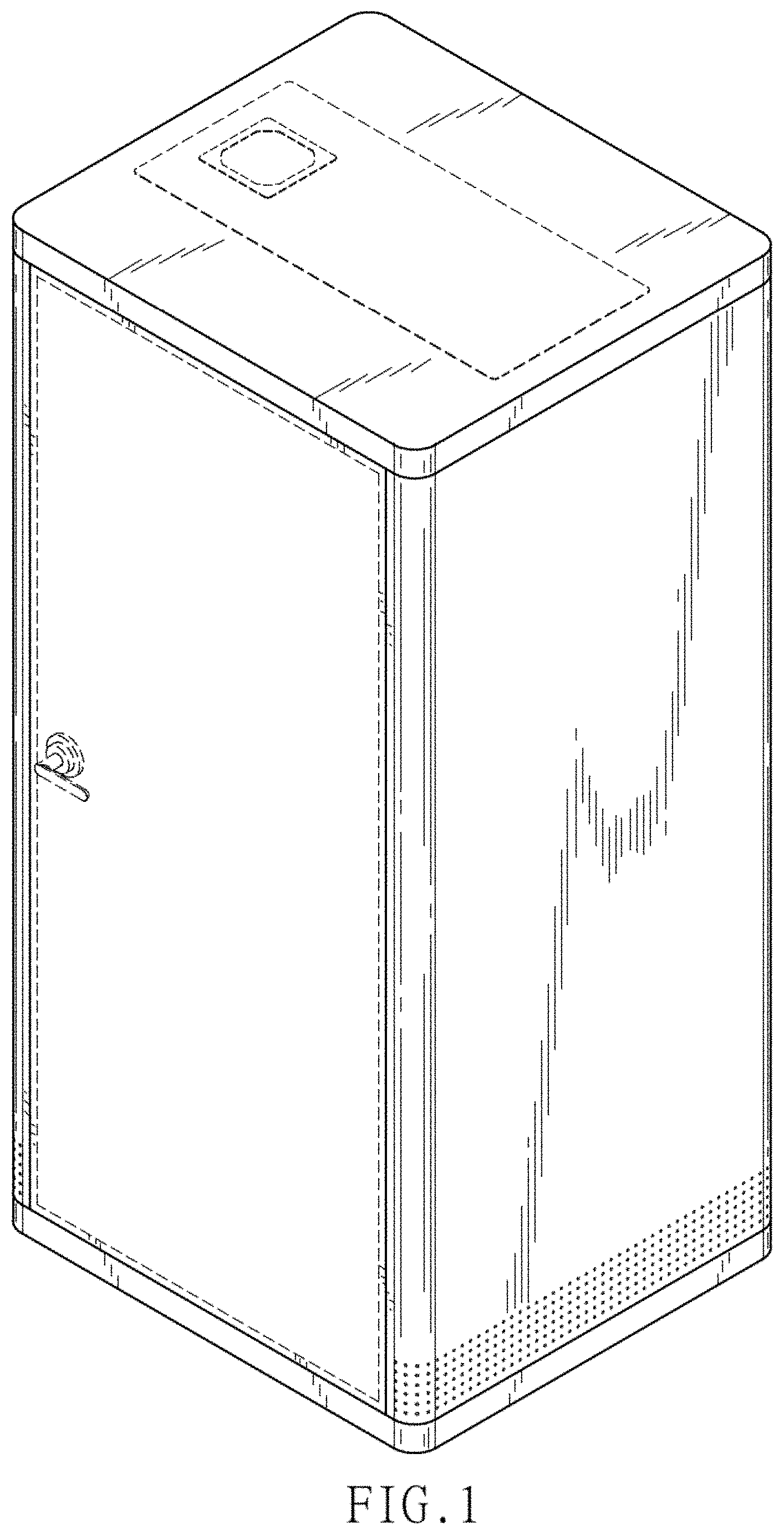 Patent USD1000636 — Phone booth — Figure 1