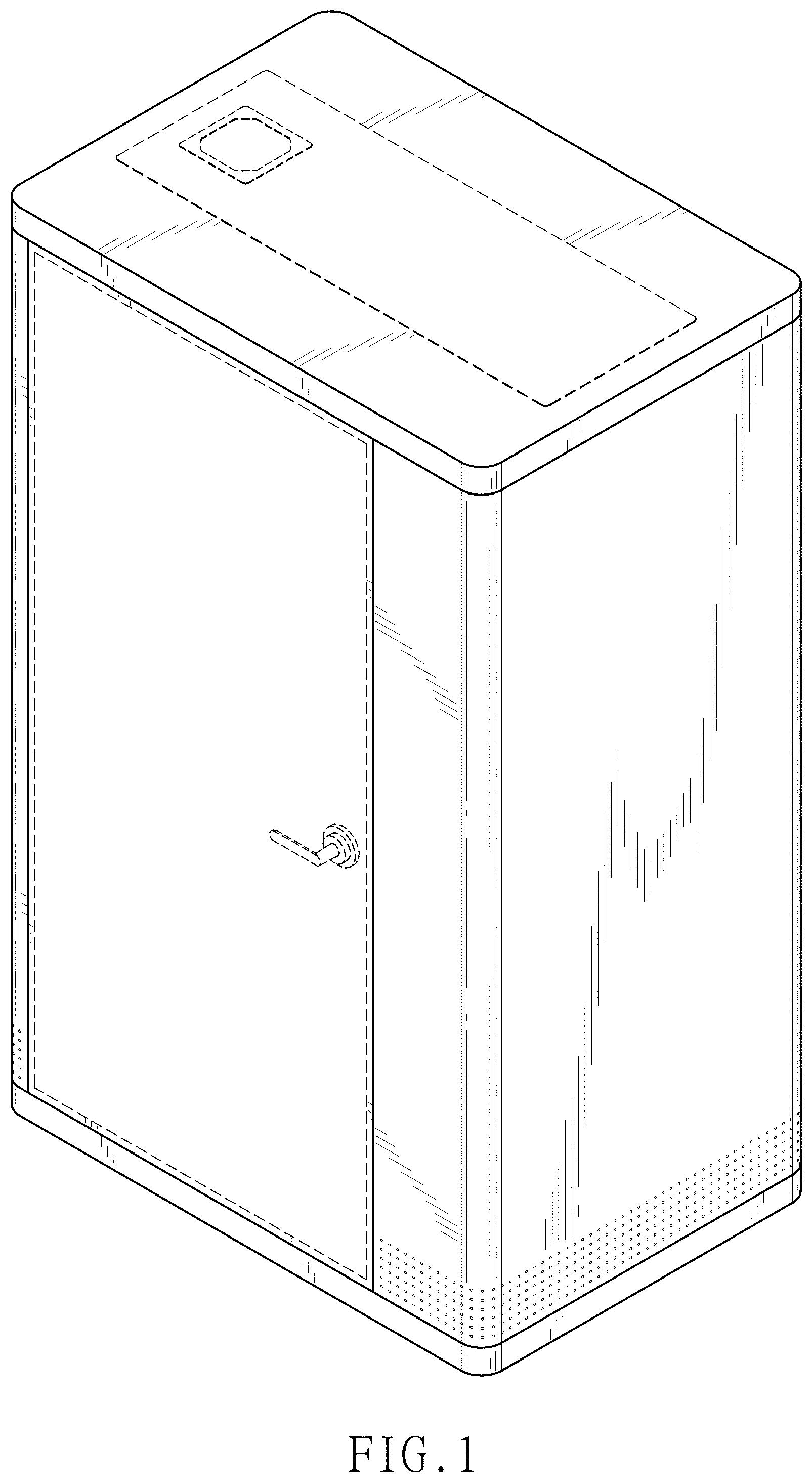 Patent USD1000637 — Phone booth — Figure 1