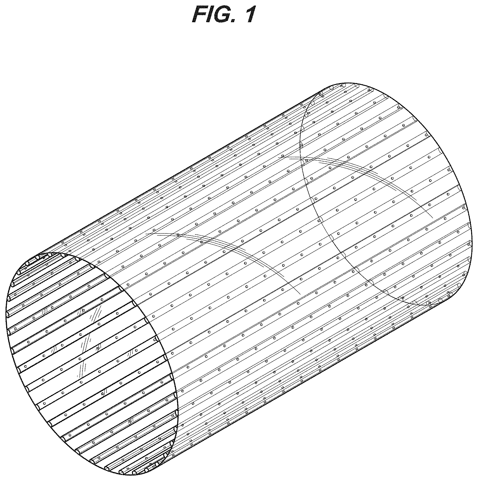 Patent USD1000646 — Tube having embedded LED lights — Figure 1