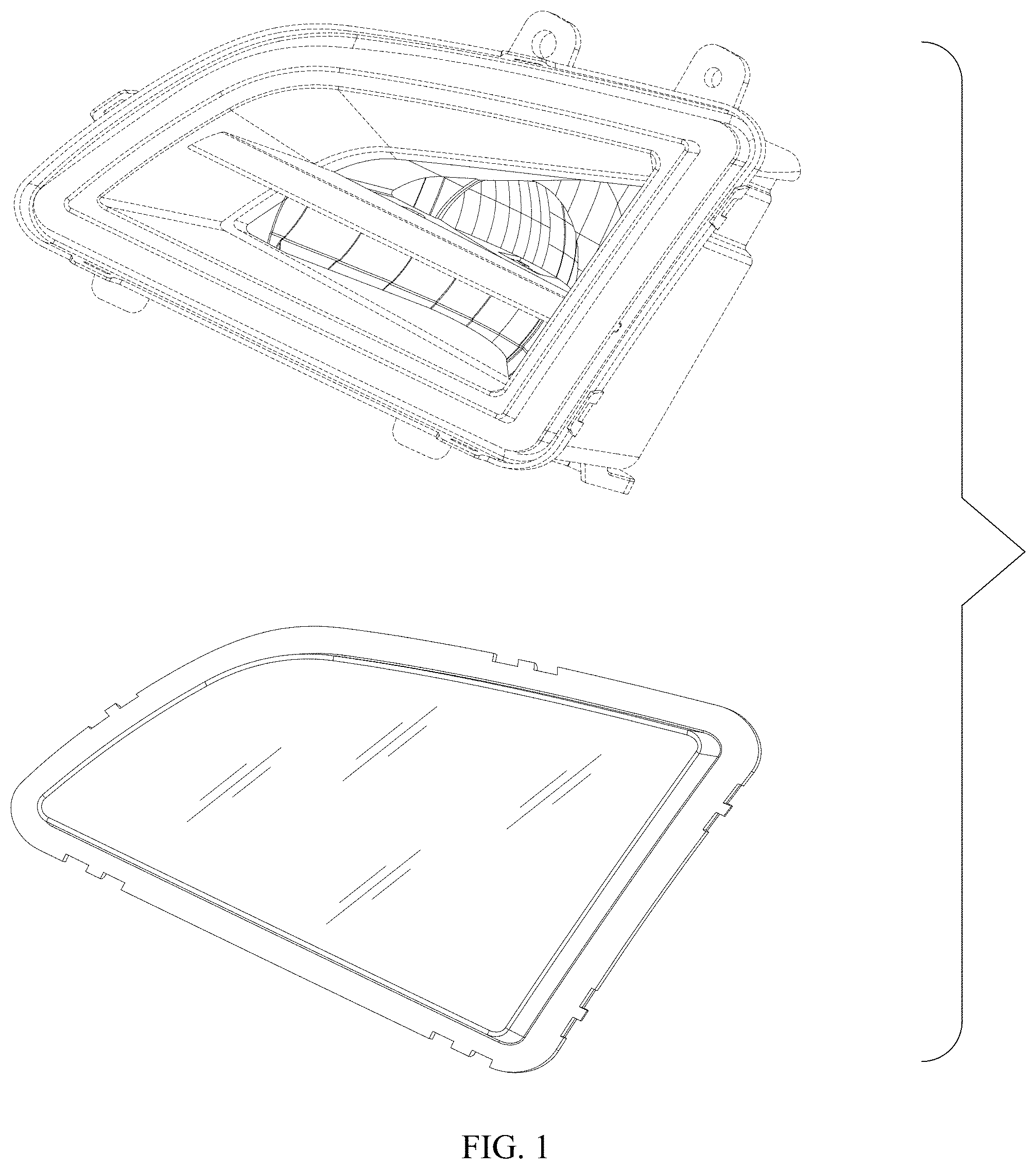 Patent USD1000650 — Fog light — Figure 1