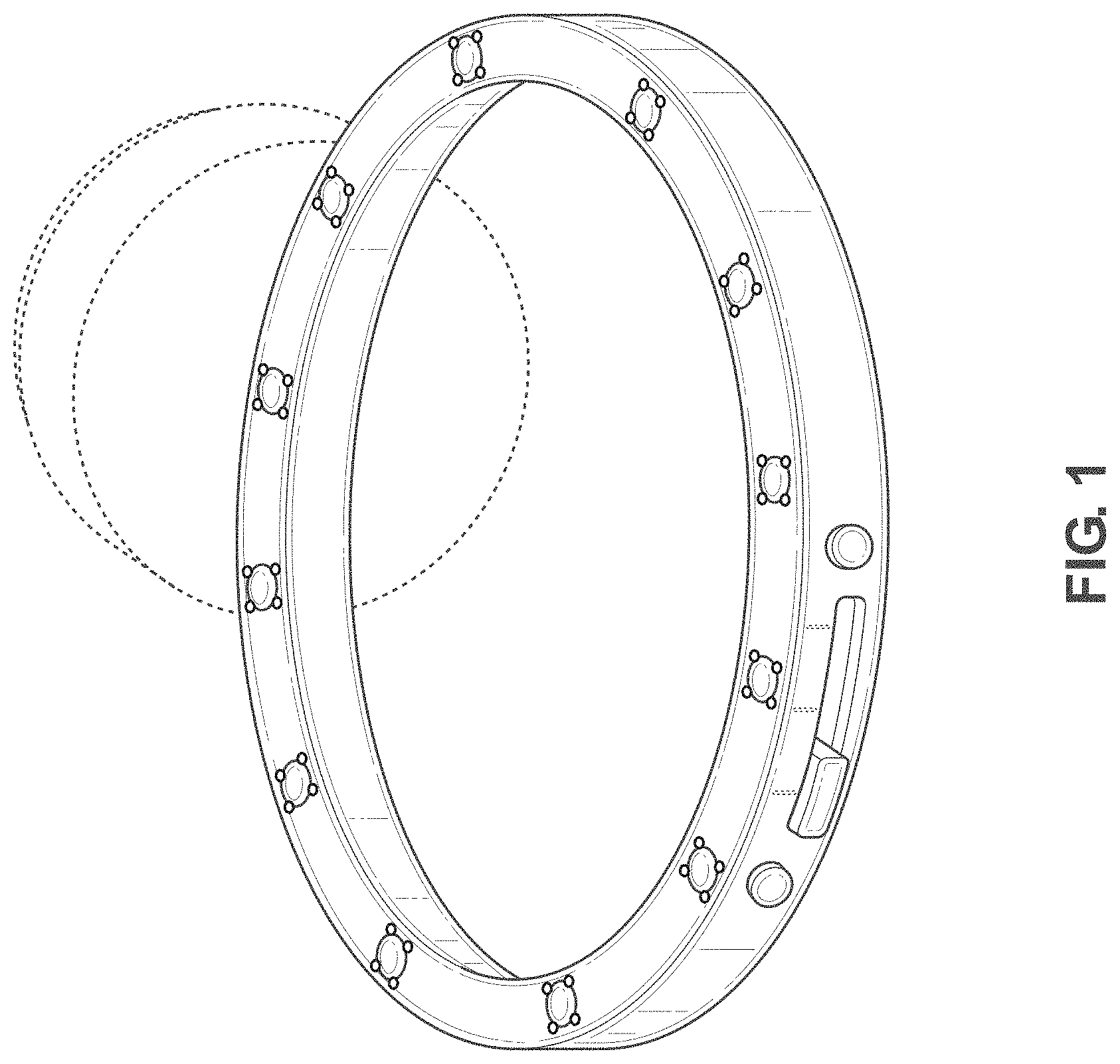 Patent USD1000663 — Illuminated ring — Figure 1
