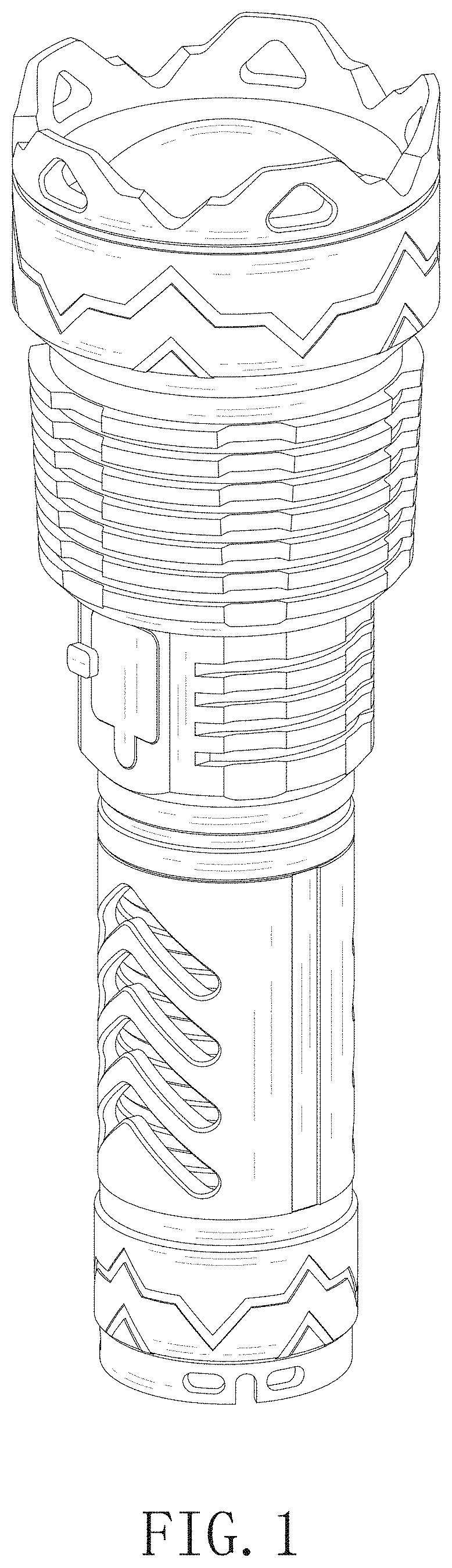 Patent USD1000665 — Flashlight — Figure 1
