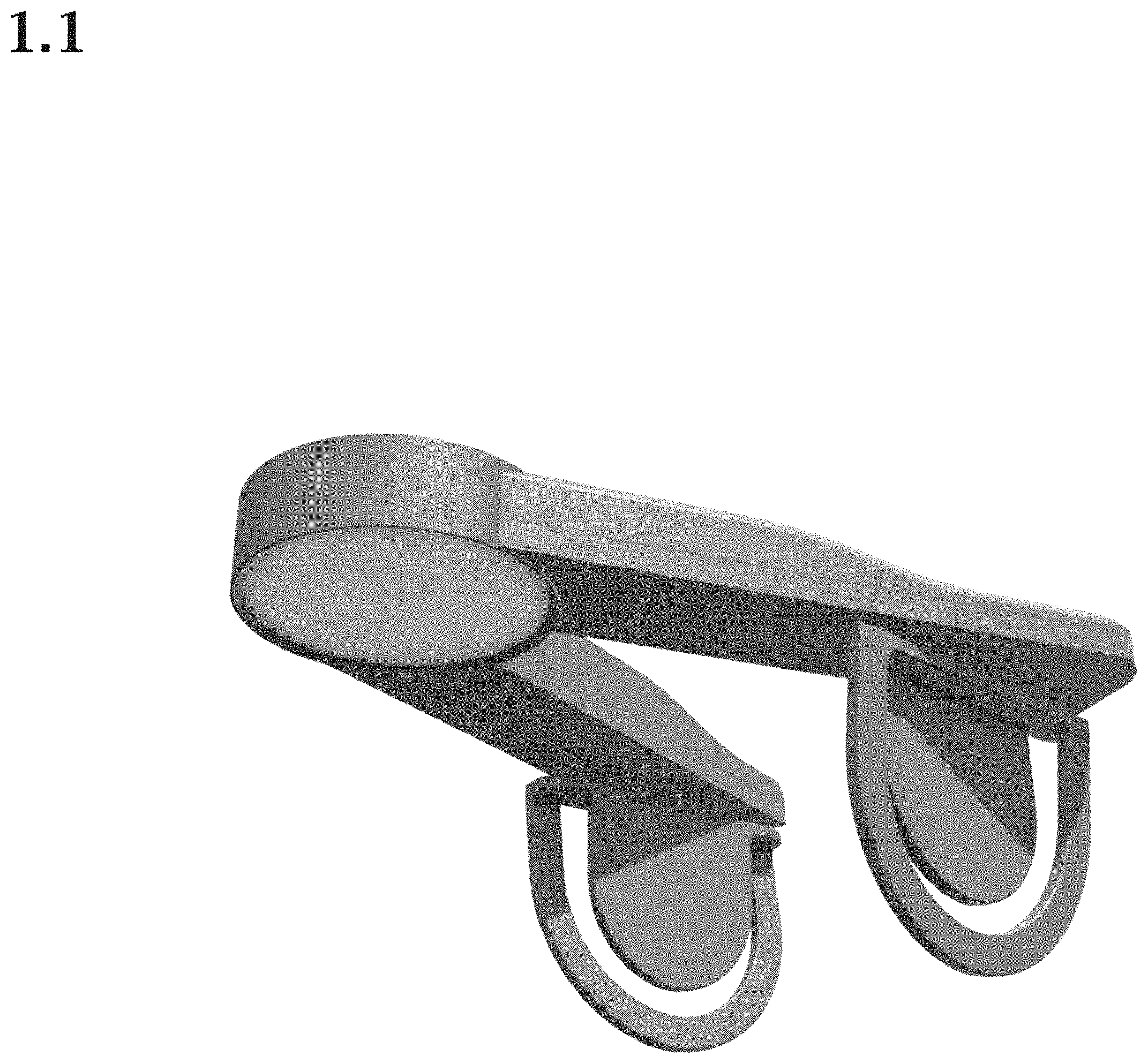 Patent USD1000668 — Battery-operated reading lamp — Figure 1