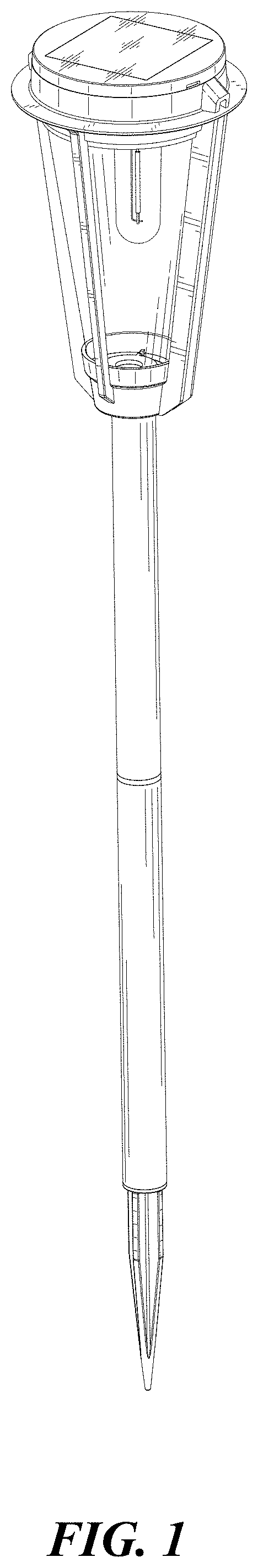 Patent USD1000672 — Solar light — Figure 1
