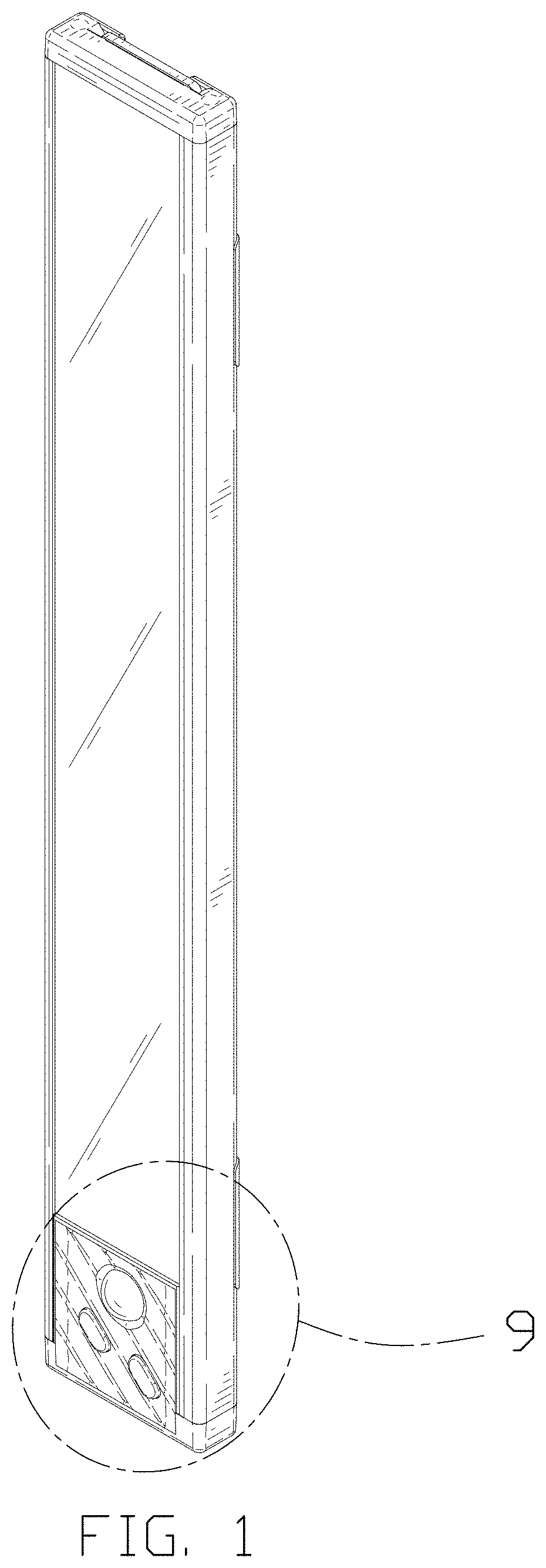 Patent USD1000677 — Cabinet light — Figure 1
