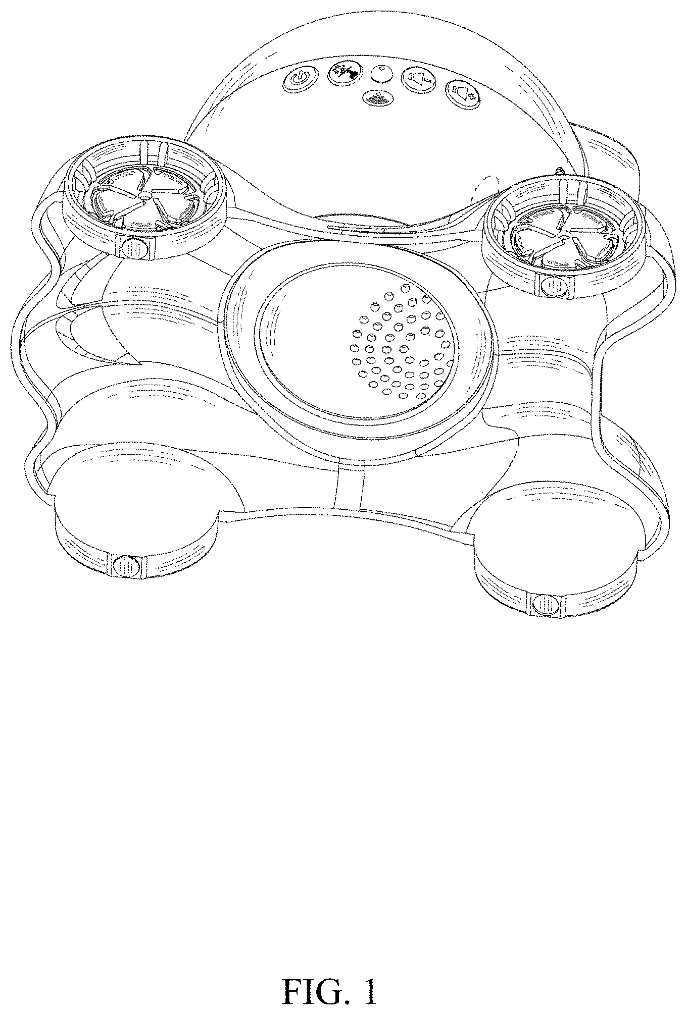 Patent USD1000682 Figure 1 – Projector lamp