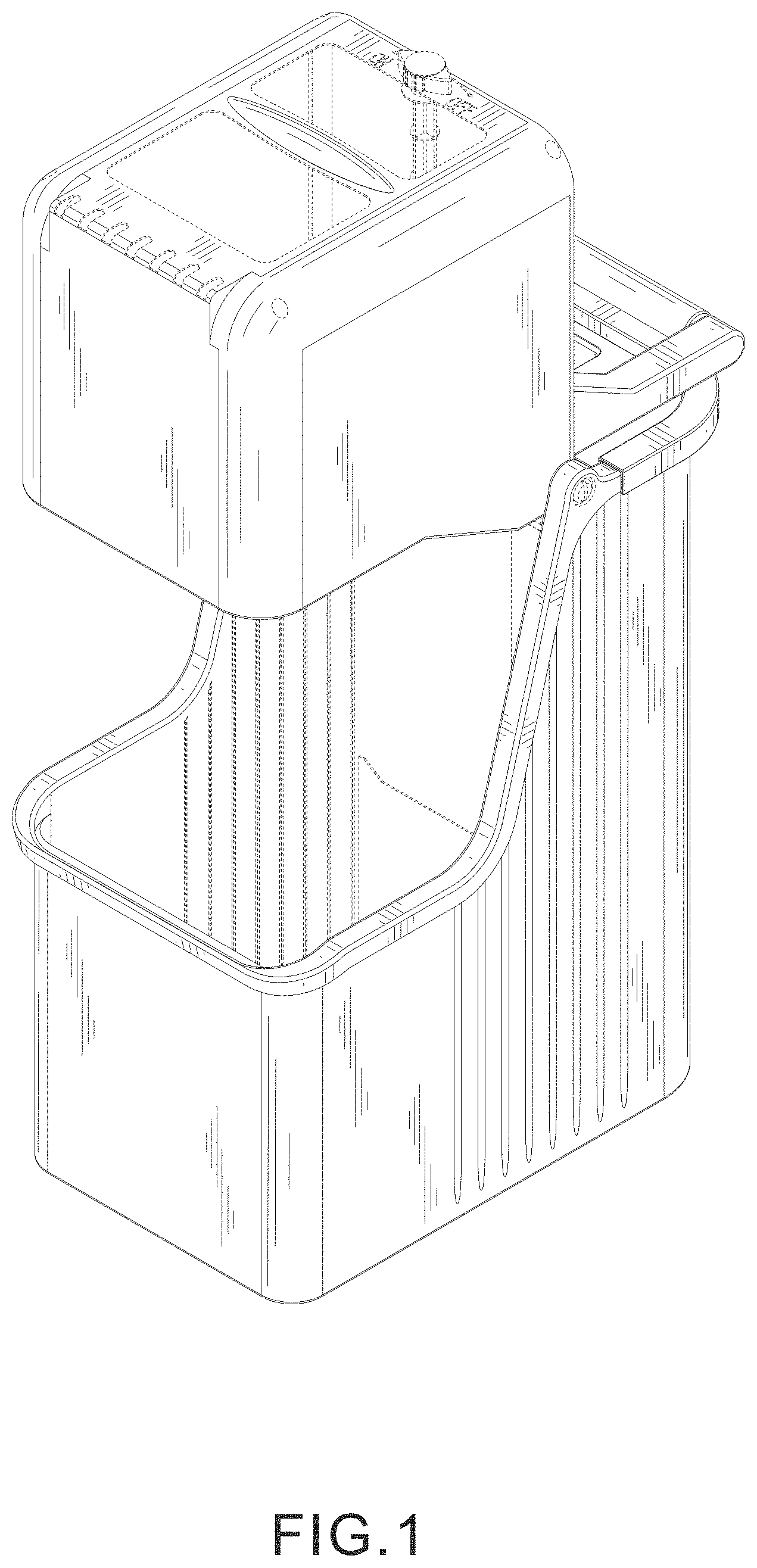 Patent USD1000743 — Mop bucket — Figure 1