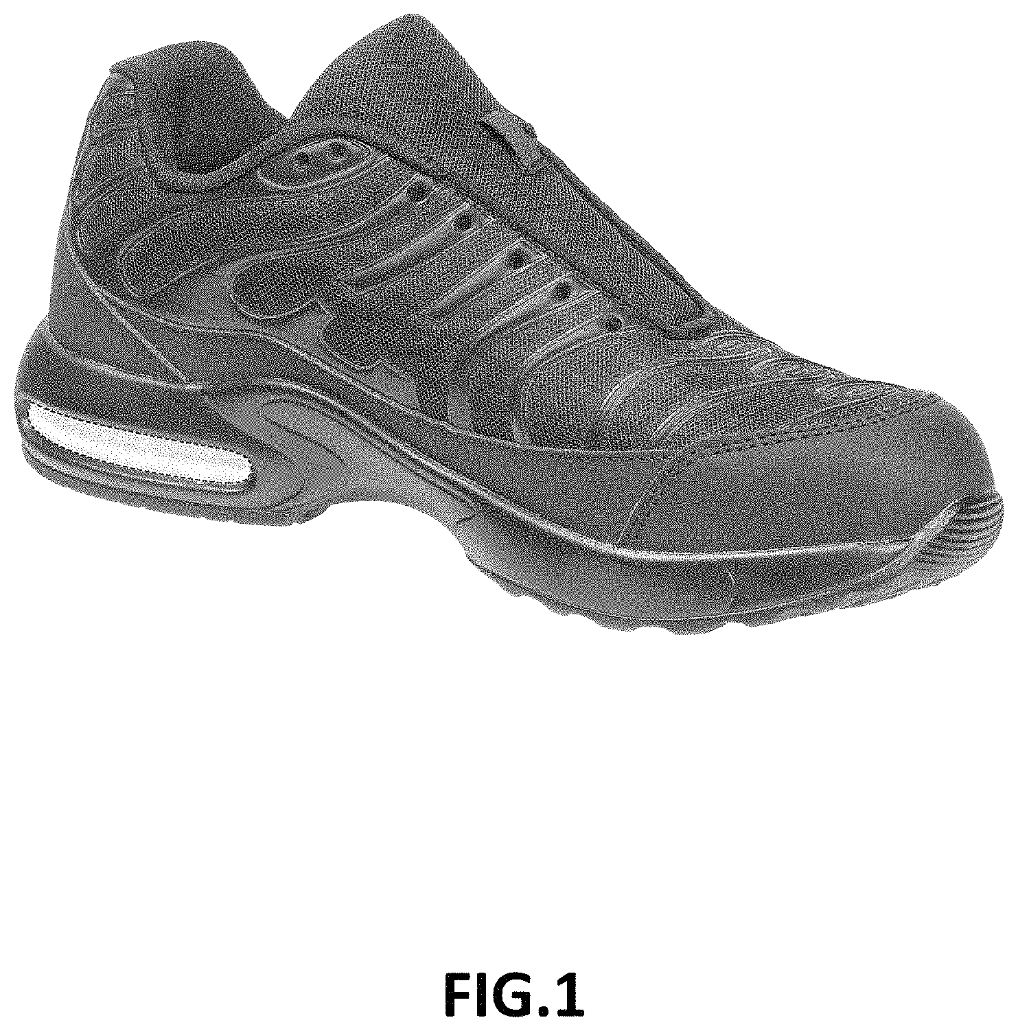 Patent USD1000760 Figure 1 – Shoe