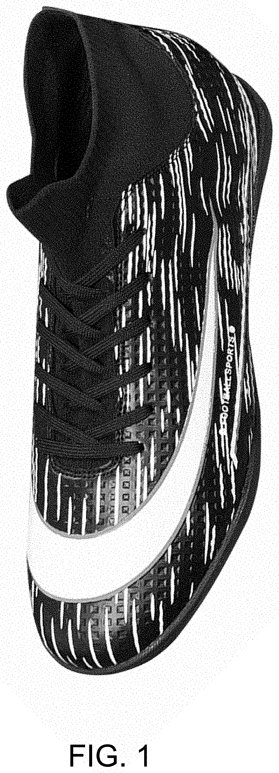 Patent USD1000761 — Soccer shoe — Figure 1