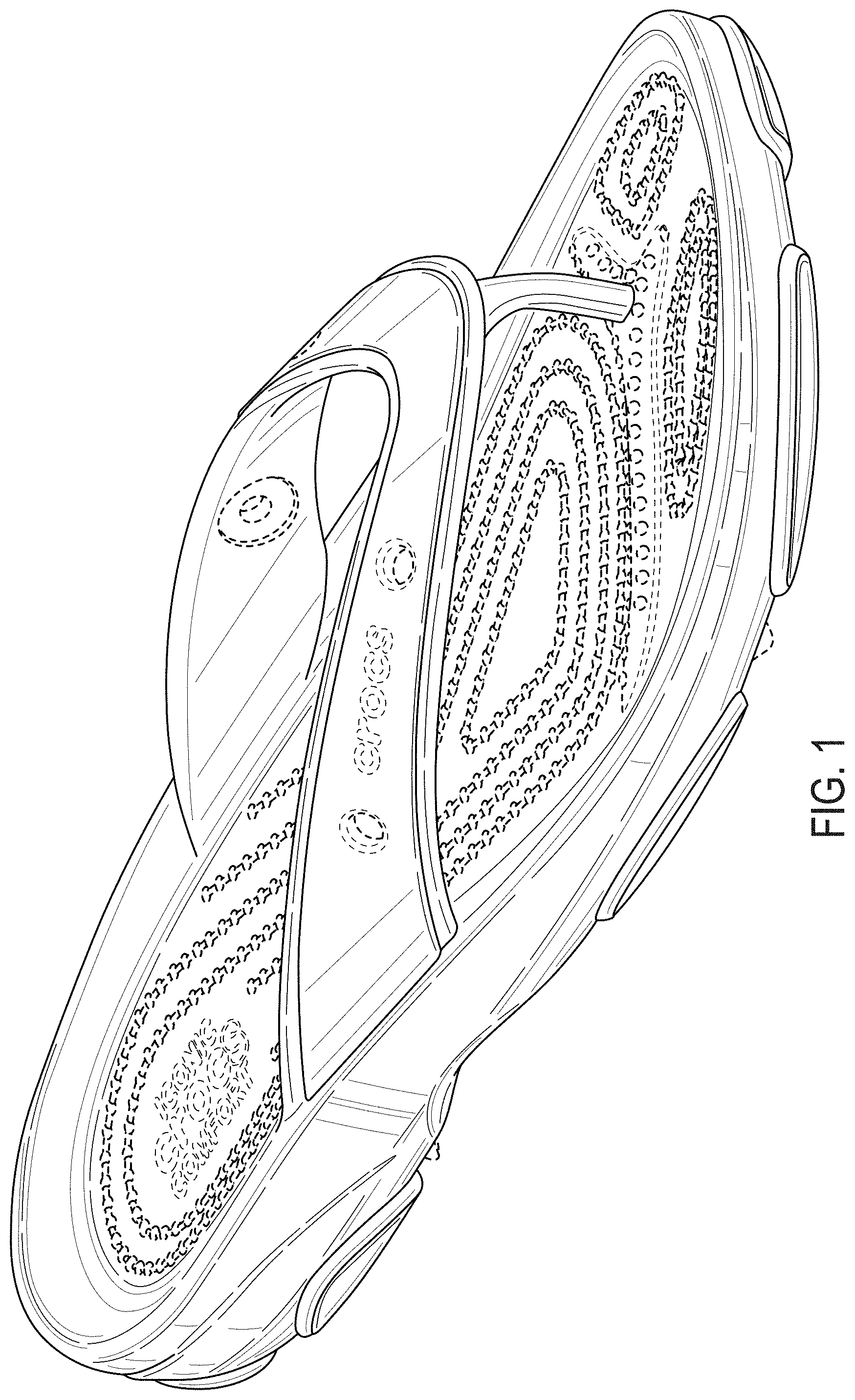 Patent USD1000763 — Footwear — Figure 1