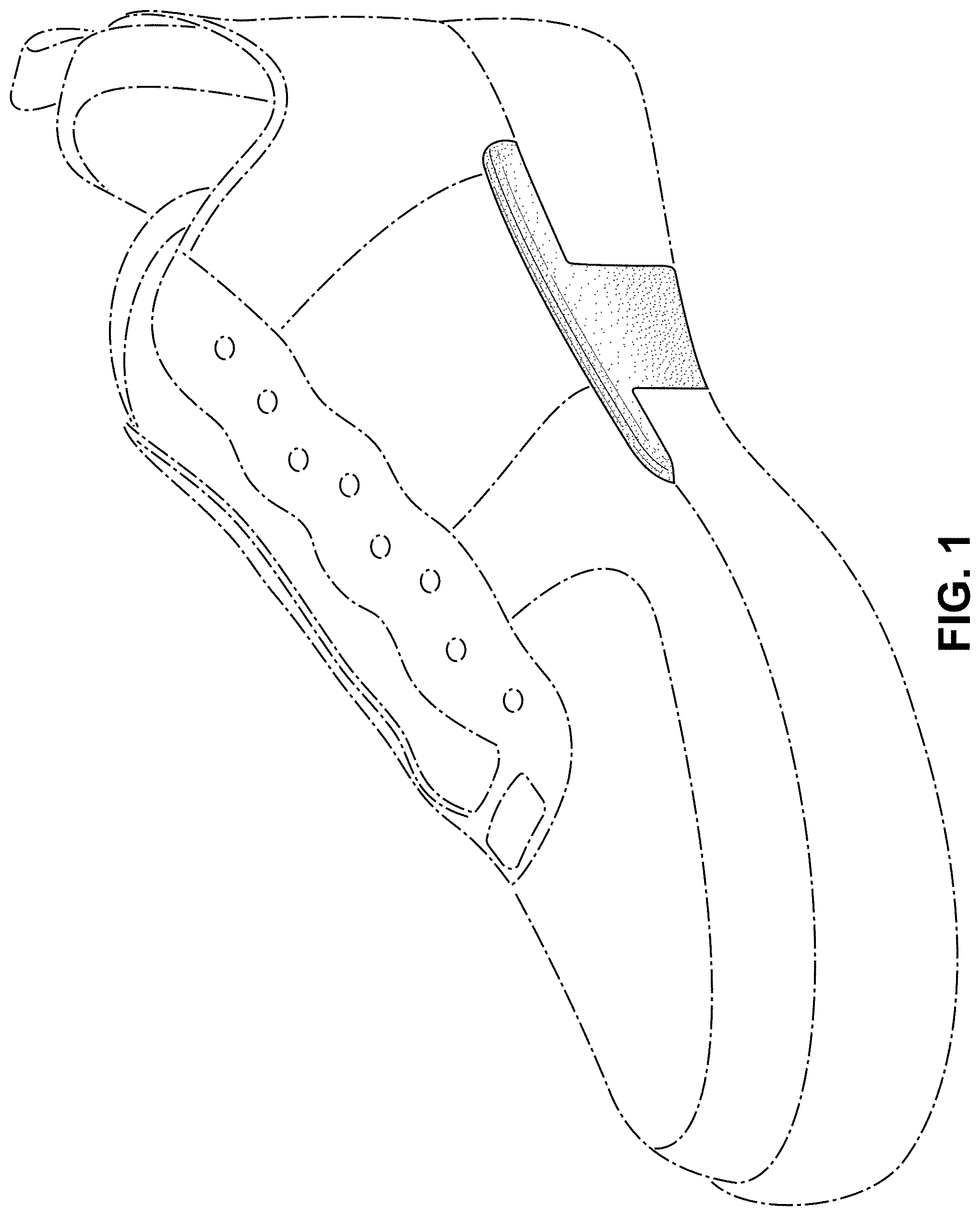 Patent USD1000769 — Shoe — Figure 1