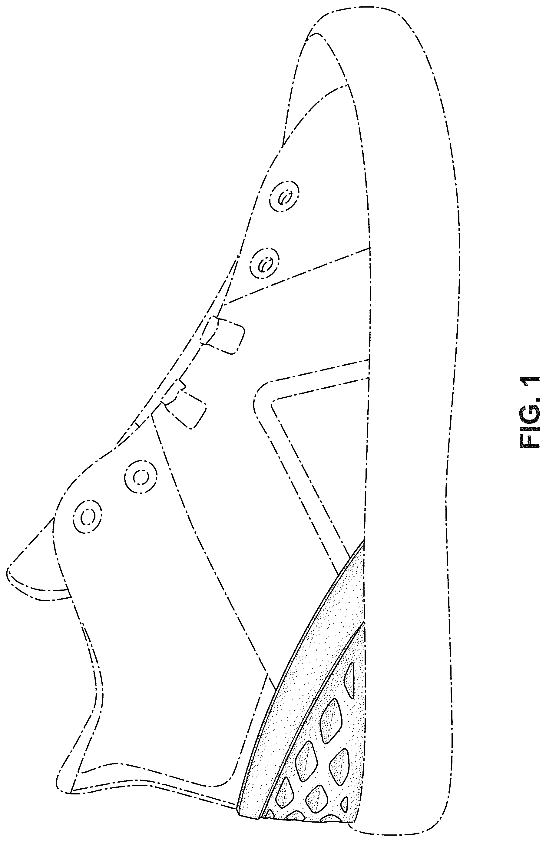 Patent USD1000797 Figure 1 – Shoe