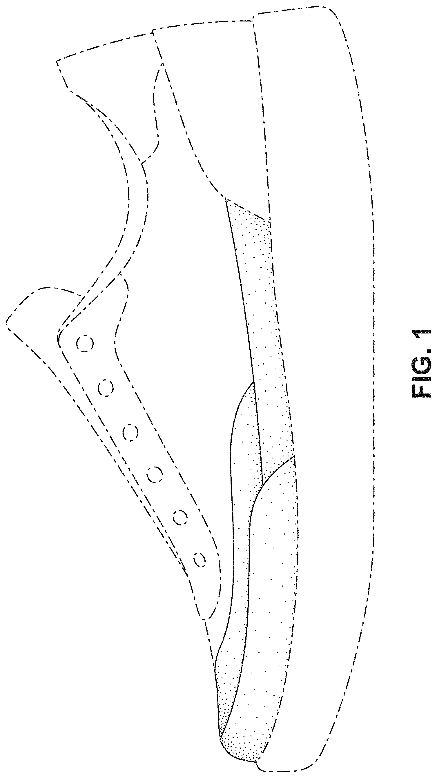 Patent USD1000799 Figure 1 – Shoe