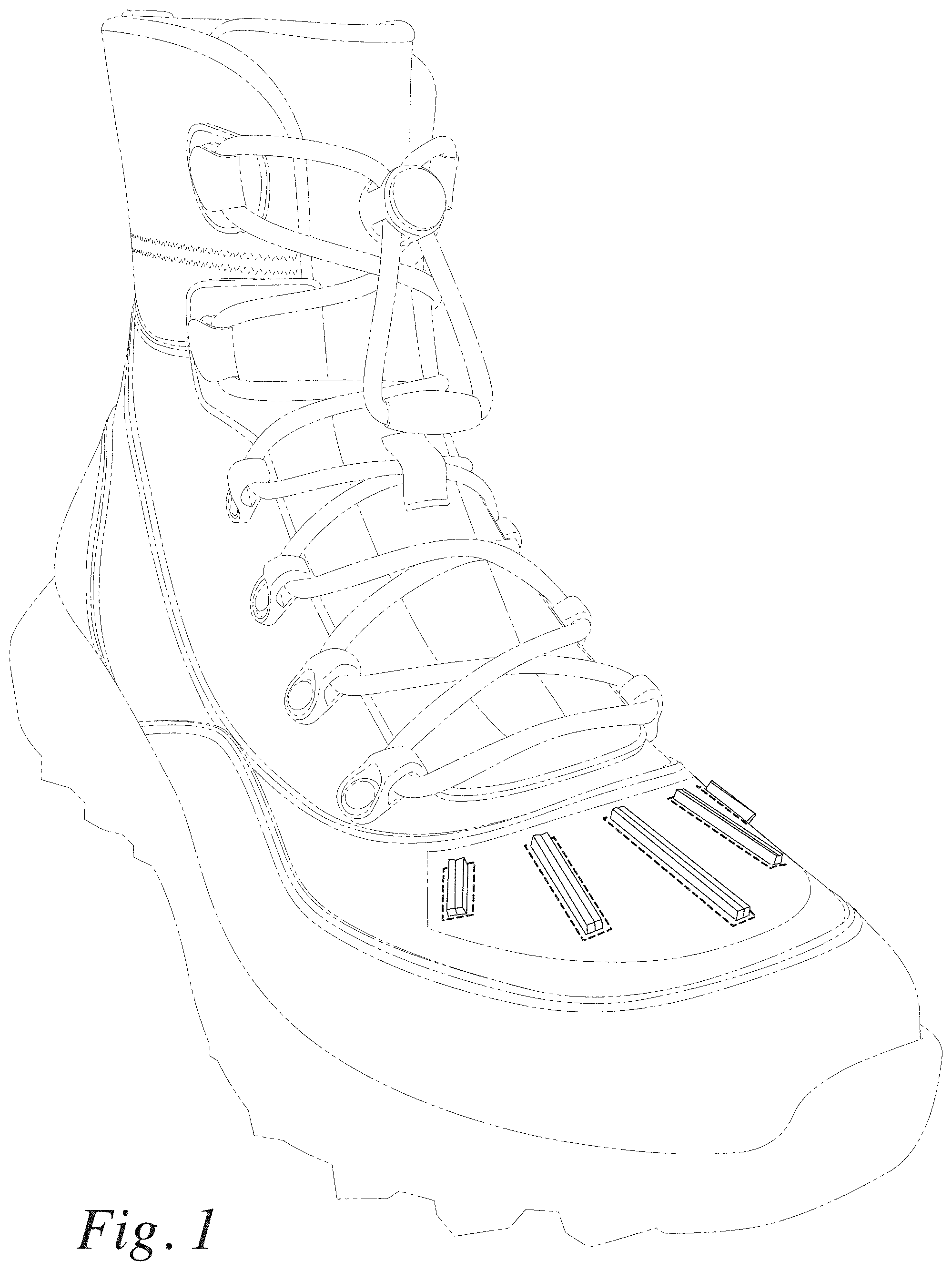 Patent USD1000801 Figure 1 – Footwear upper