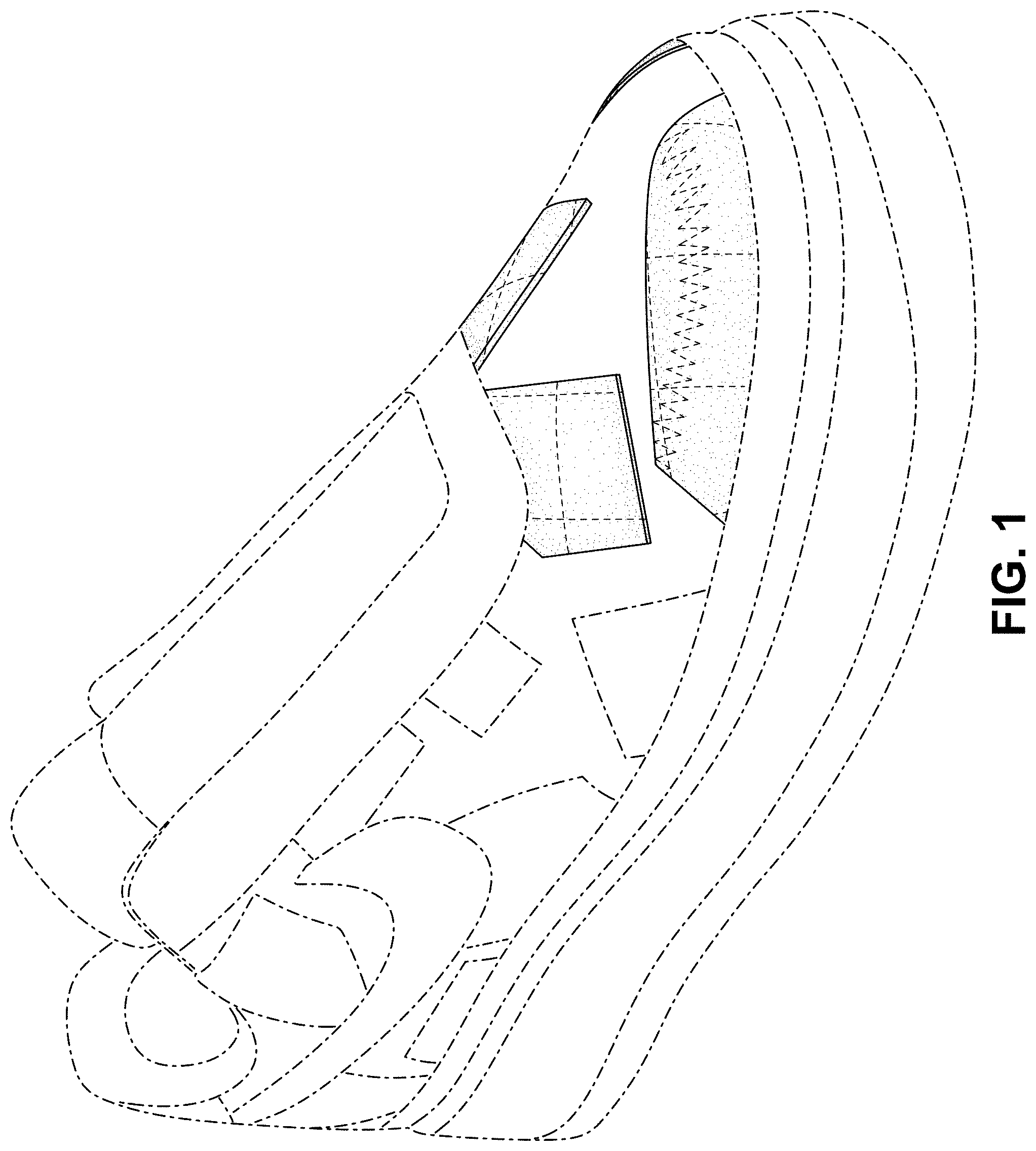 Patent USD1000804 Figure 1 – Shoe