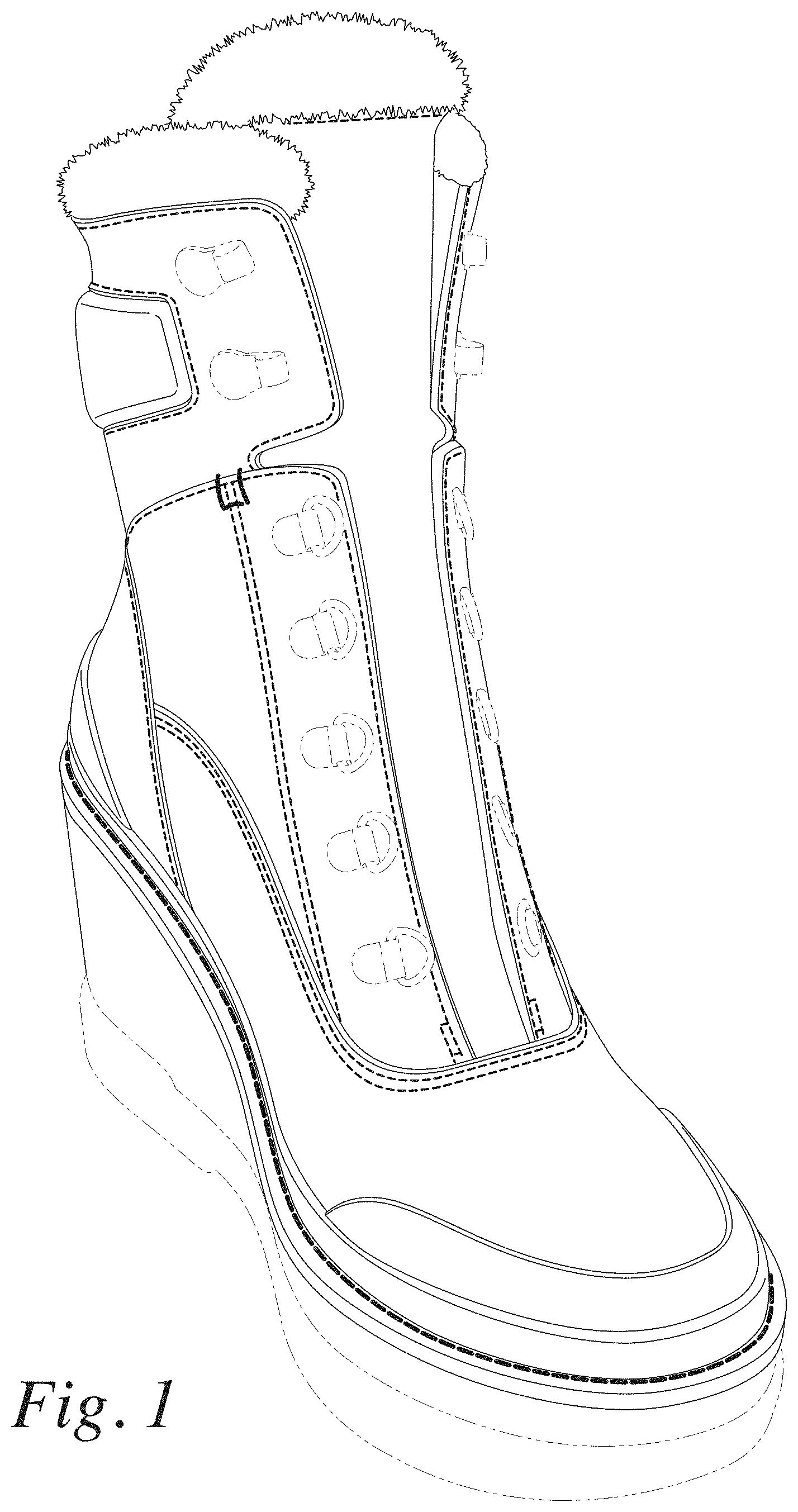 Patent USD1000806 — Footwear upper — Figure 1