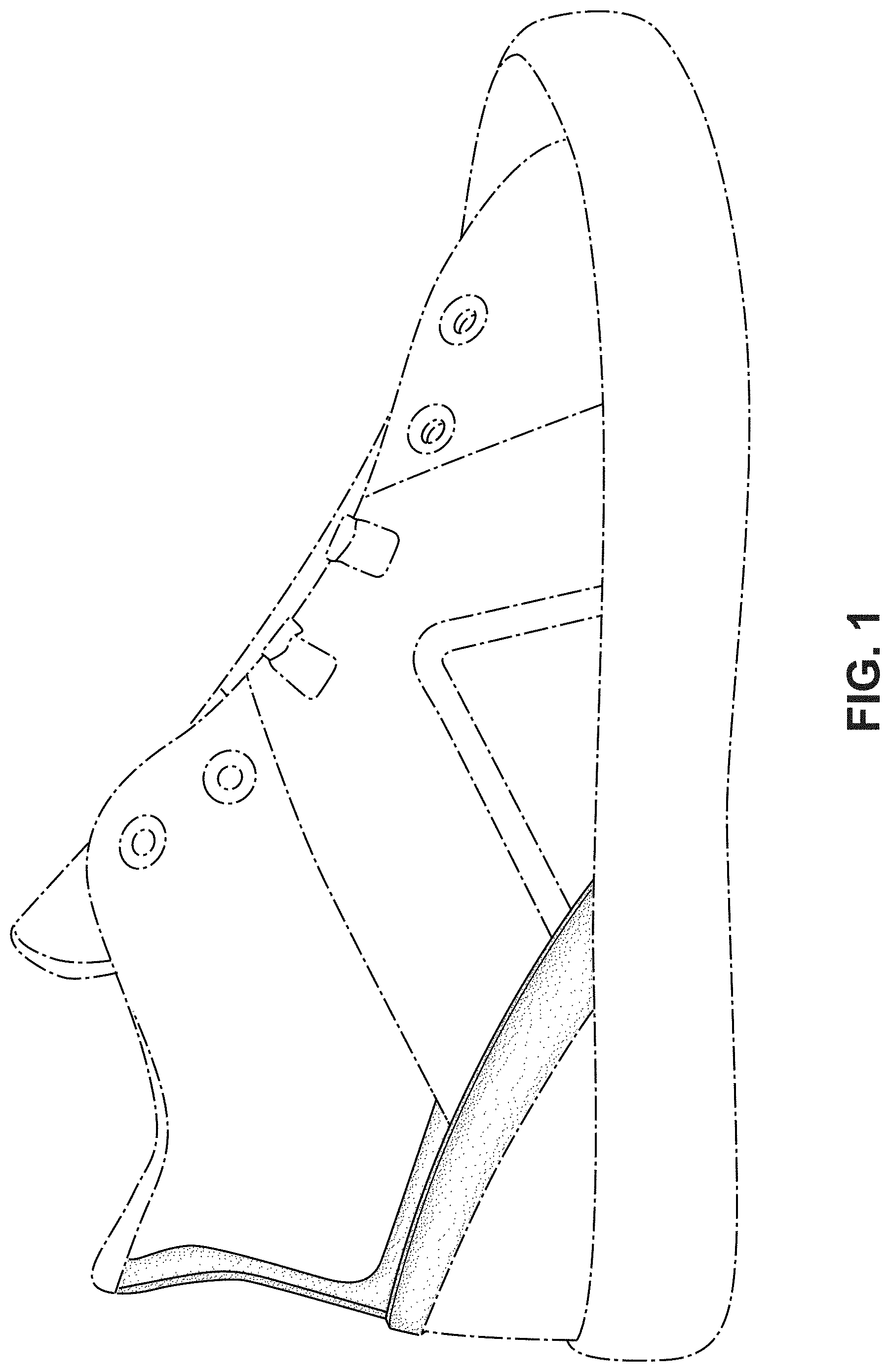 Patent USD1000812 — Shoe — Figure 1
