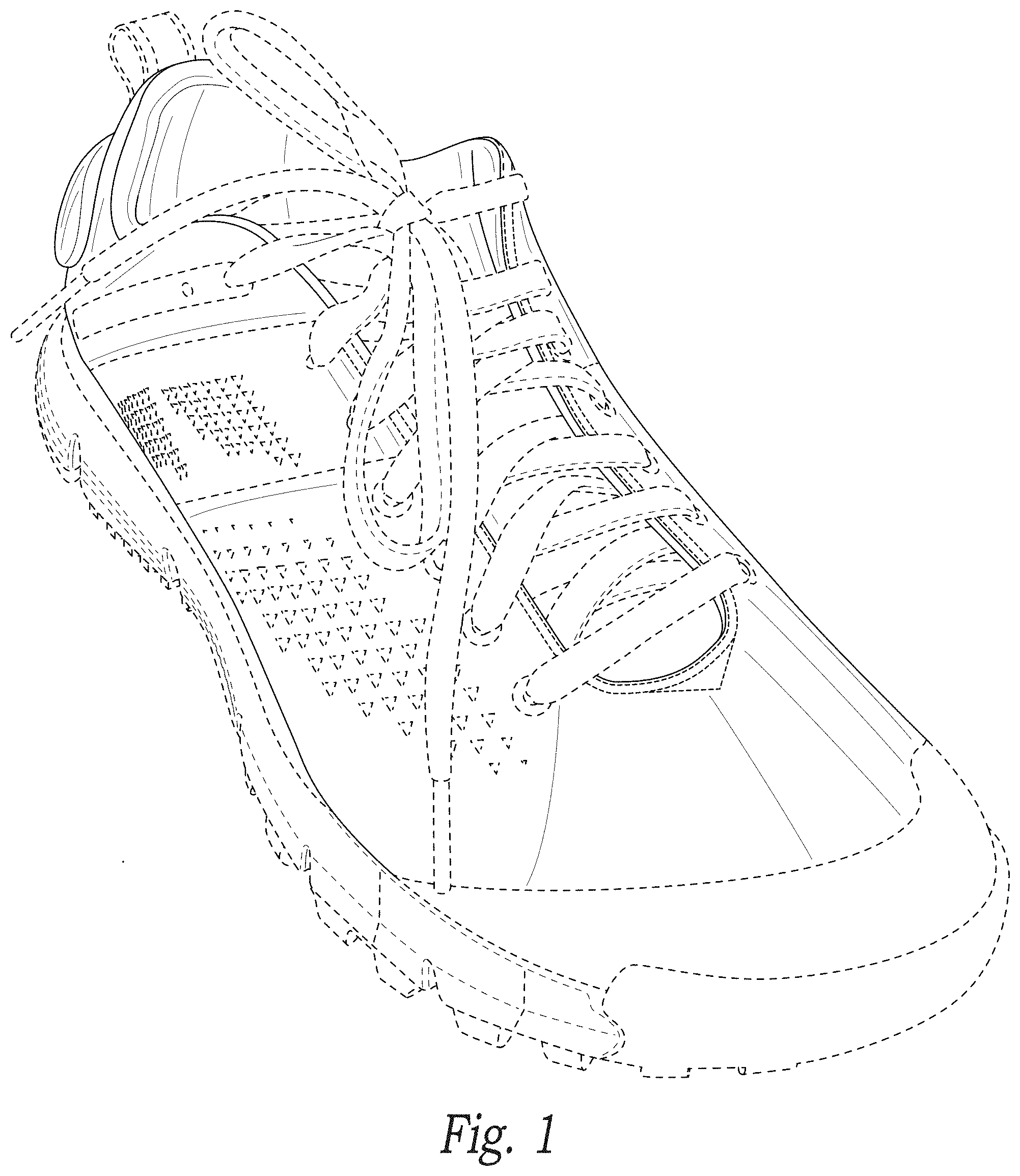 Patent USD1000814 — Shoe — Figure 1
