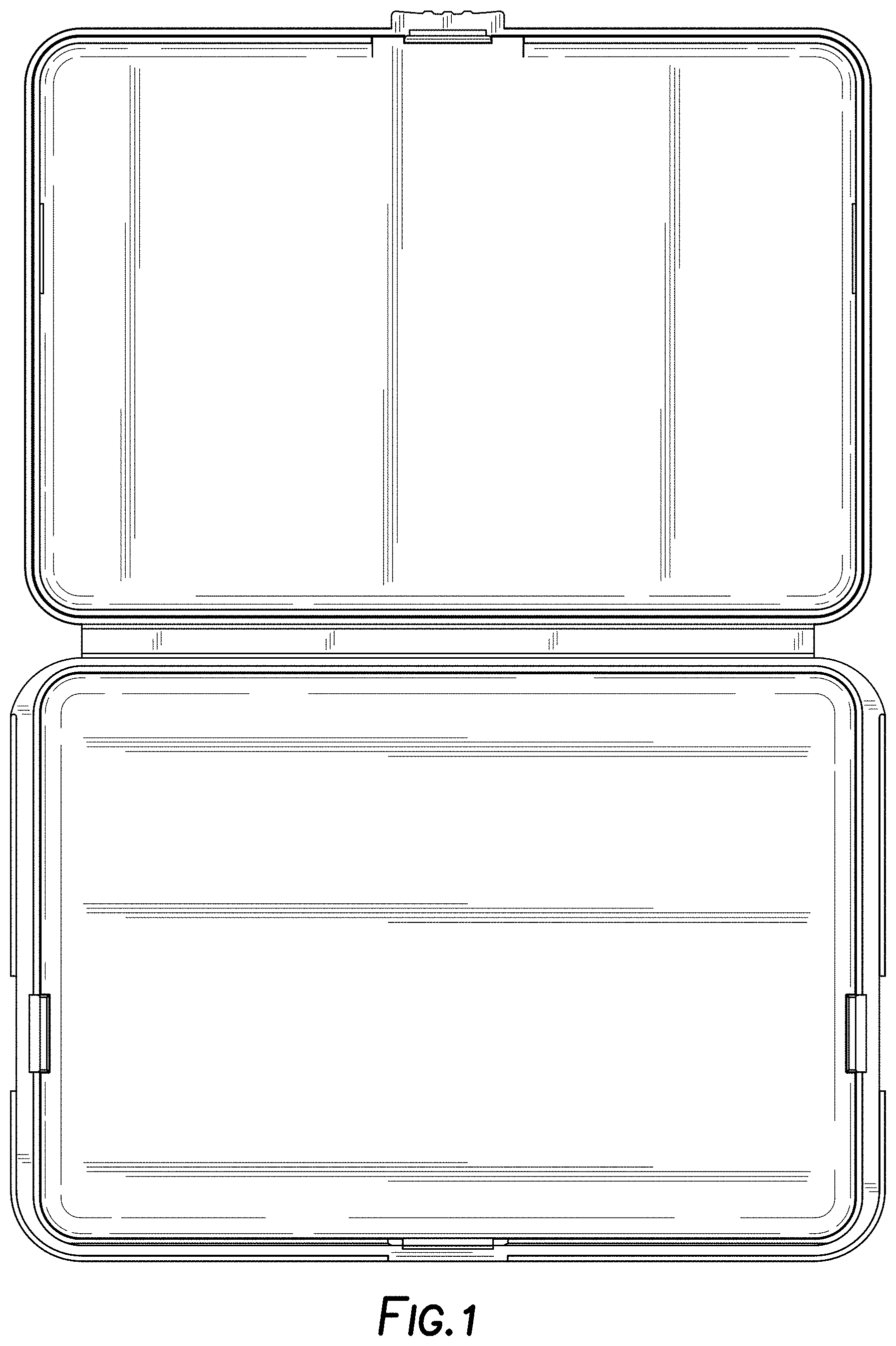 Patent USD1000832 Figure 1 – Child-resistant storage case