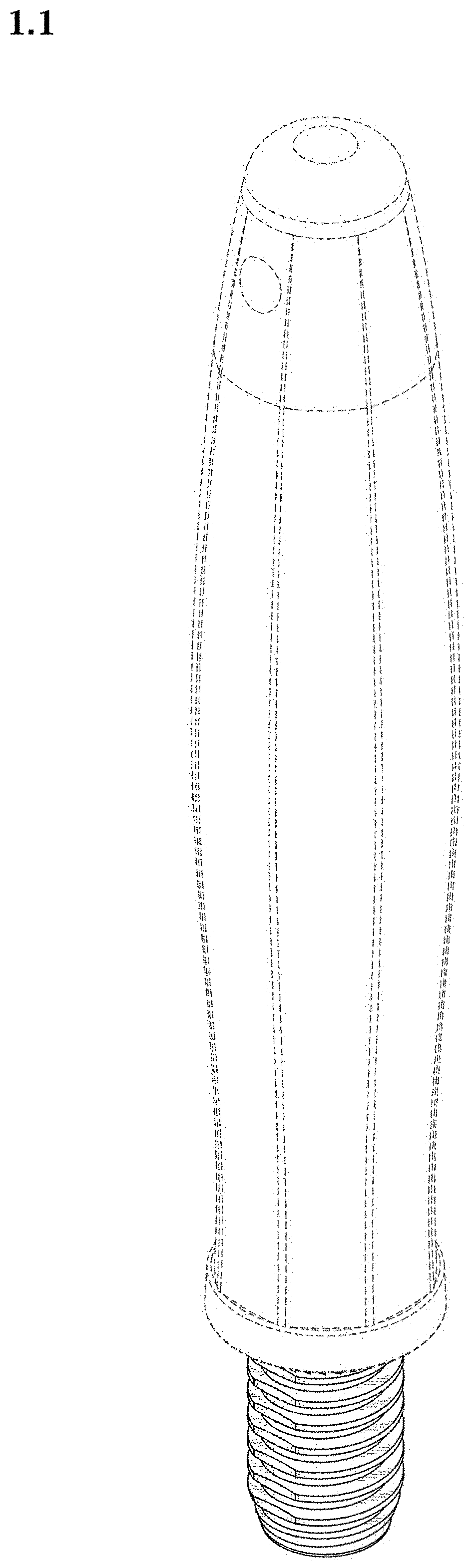 Patent USD1000841 — Handle for cleaning brushes — Figure 1